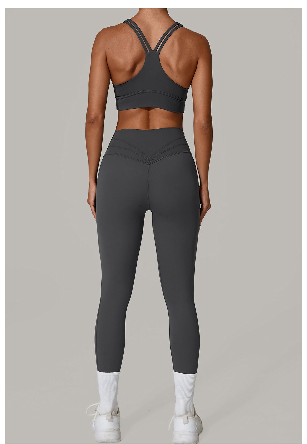 High Waist Tight Hip Lifting Fitness Yoga Wear Running Sports Set