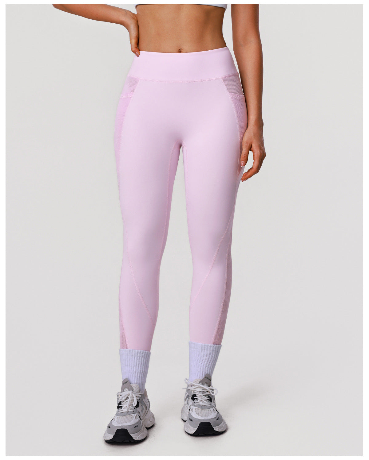 High Waist Shaping Stitching Yoga Pants Pocket Sports Tights Training Cycling Fitness Pants for Women