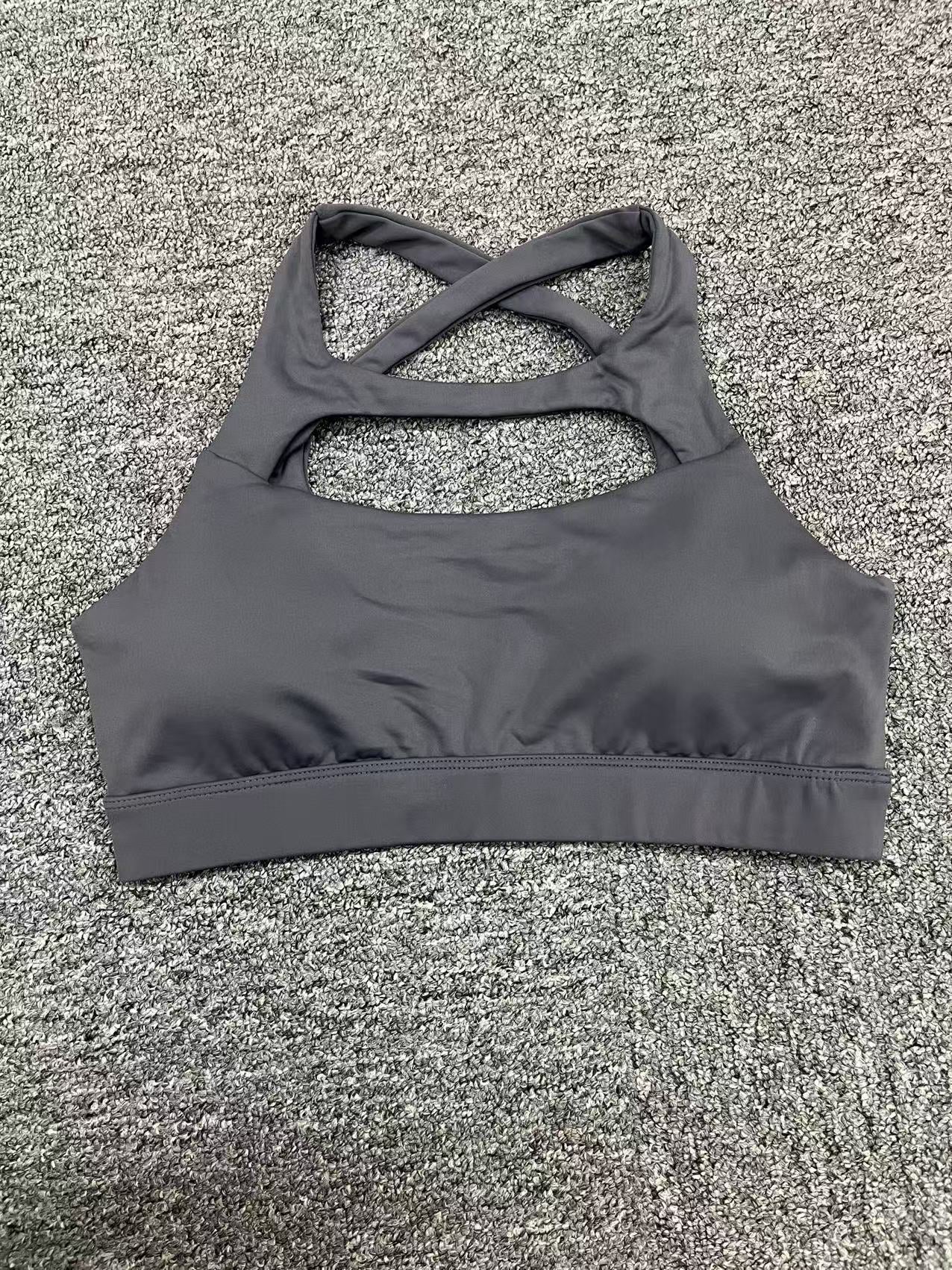 Hollow Out Cutout Beauty Back Tight Yoga Vest Sports Underwear Shockproof Top Pilates Running Outdoors Workout Clothes