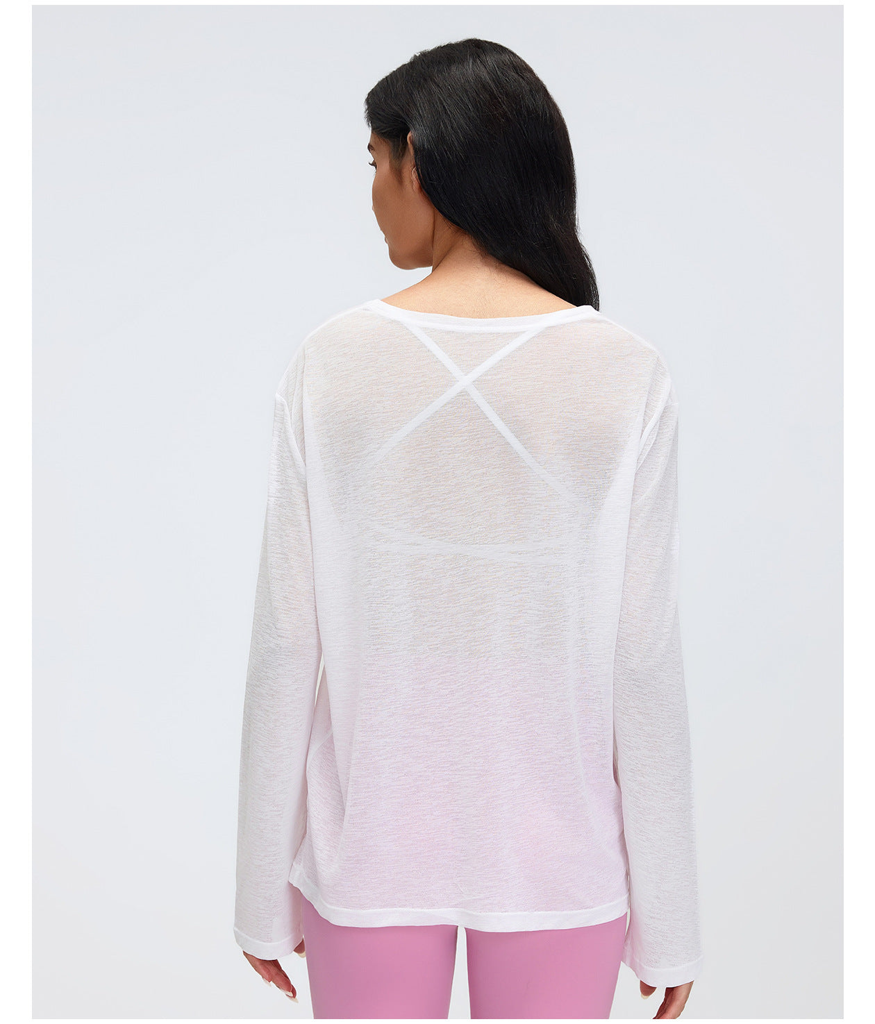 Yoga Clothes Long Sleeve Blouse Women Loose Breathable Workout Top Casual Running Exercise T shirt