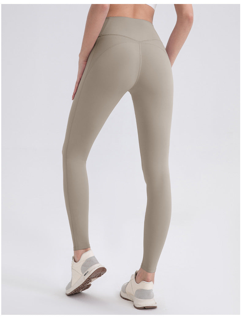Hip Lifting Yoga Trousers Lulu Raw Yarn Double 66 Lycra Water Mill High Waist Tights Pilates