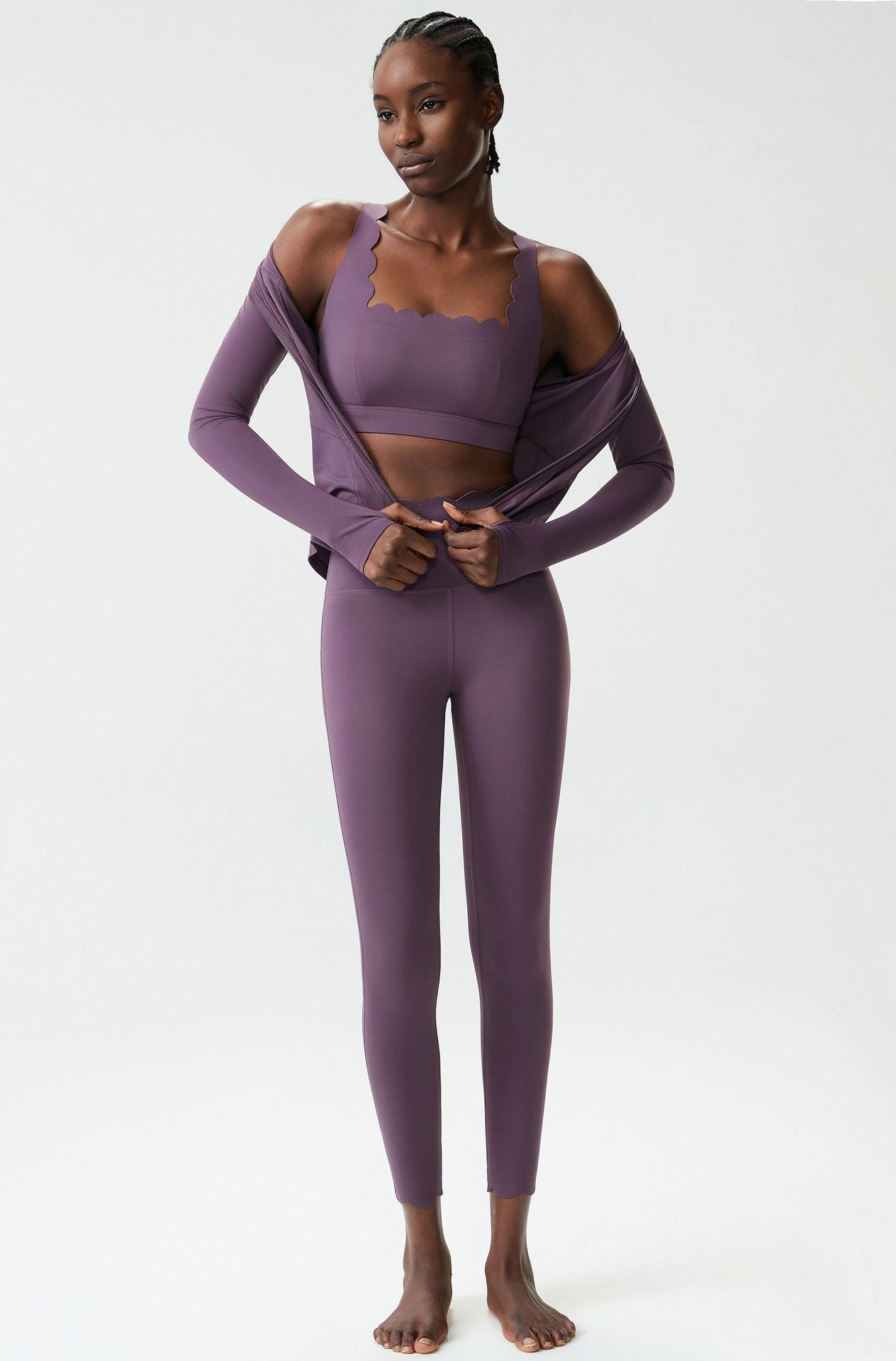 Yoga Clothes Women Stretch Quick Drying Sports Workout Clothes Three Piece Sets