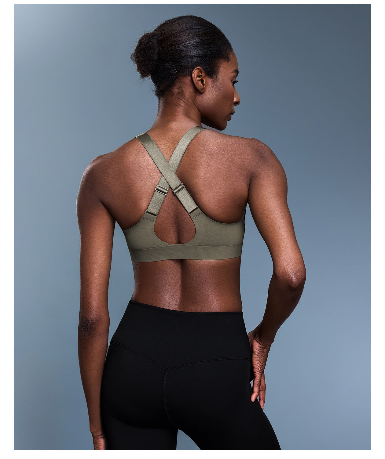 Front Zipper One Piece Cup Shockproof Sports Underwear Women Adjustable Shoulder Strap Beauty Back Yoga Bra Anti Sagging