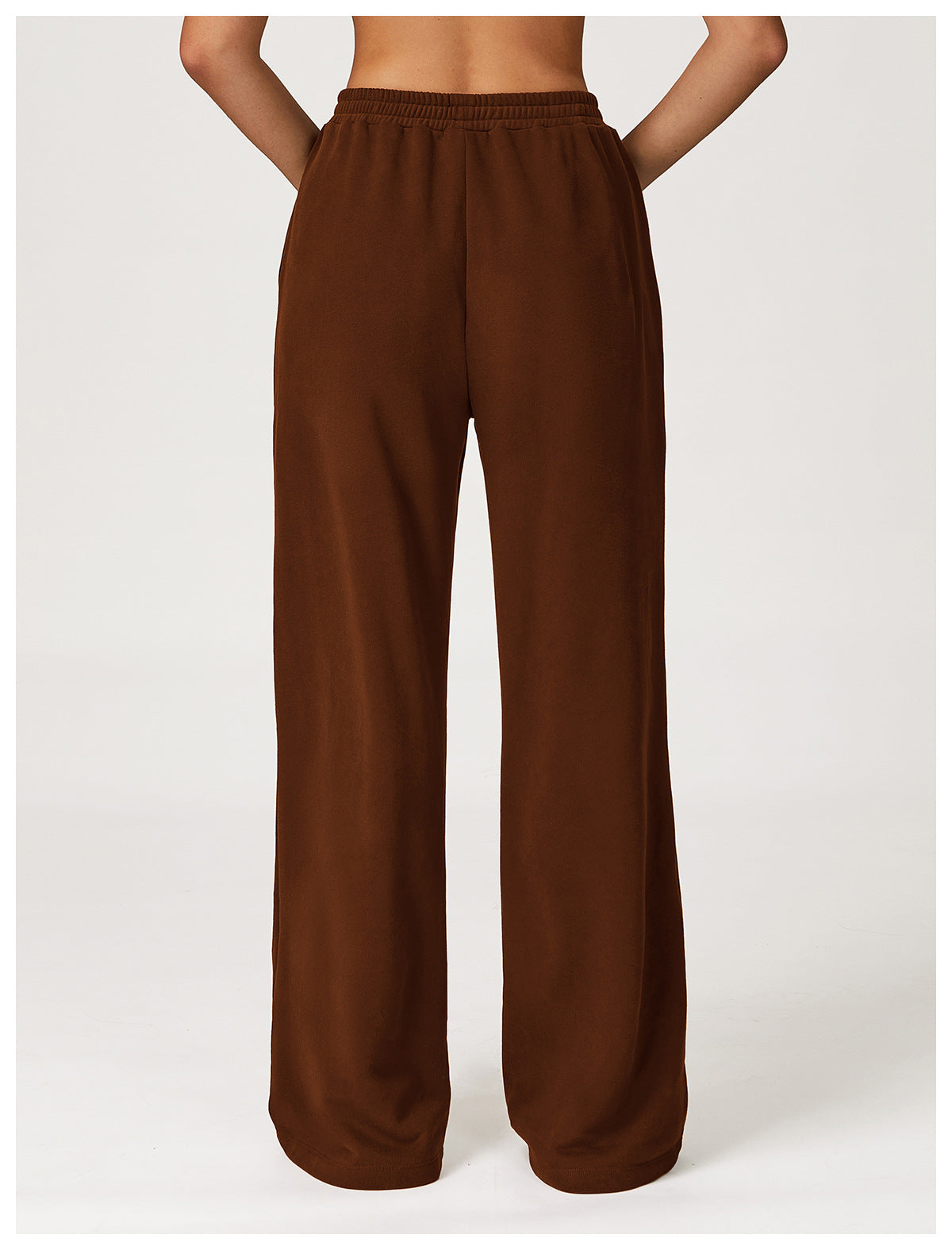 Autumn Winter High Waist Sweatpants Wide Leg Slimming Straight Loose Trousers Outdoor Casual Sports Running Sweatpants