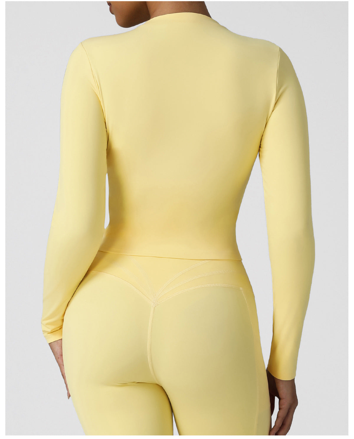 Autumn Winter Tight Yoga Jacket High Elastic round Neck Long Sleeve T shirt Running Outdoors Sports Top Workout Clothes for Women