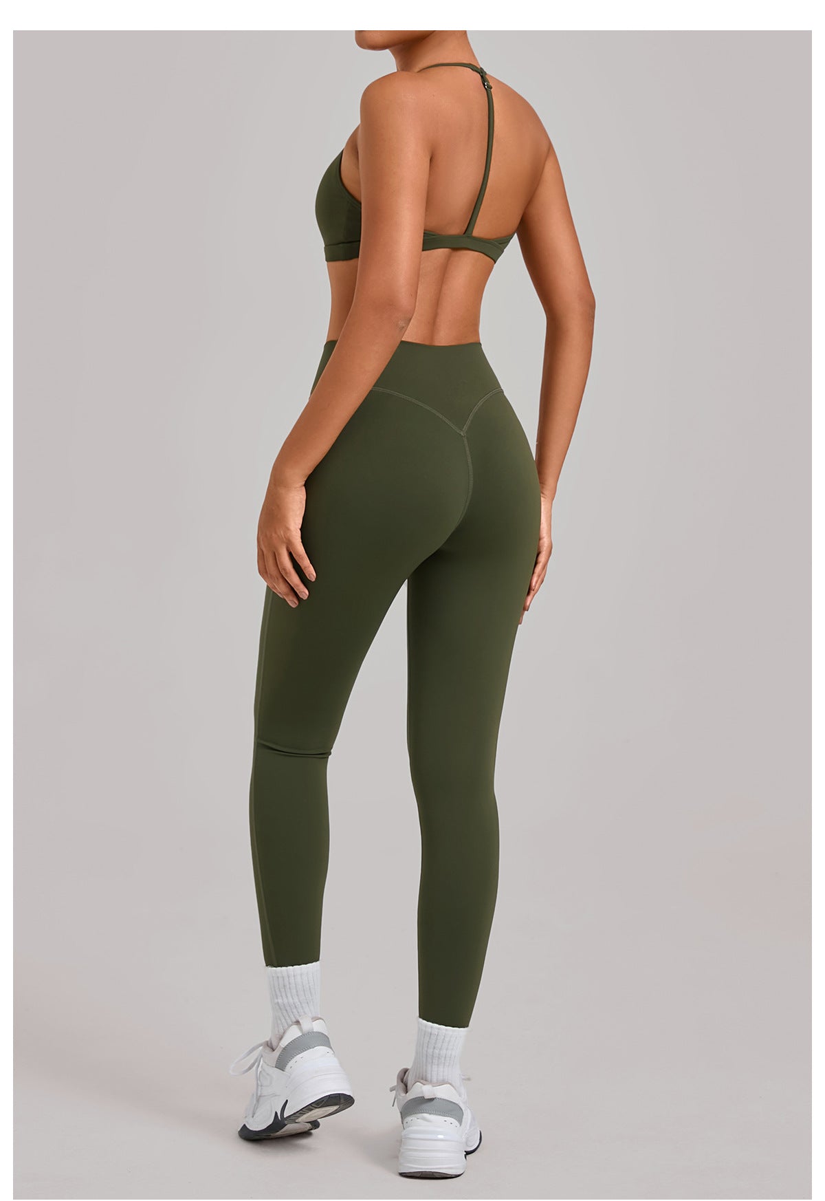Tight Yoga Hollow Out Cutout out Beauty Back Shockproof Sports Running Fitness Casual Yoga Two Piece Sets