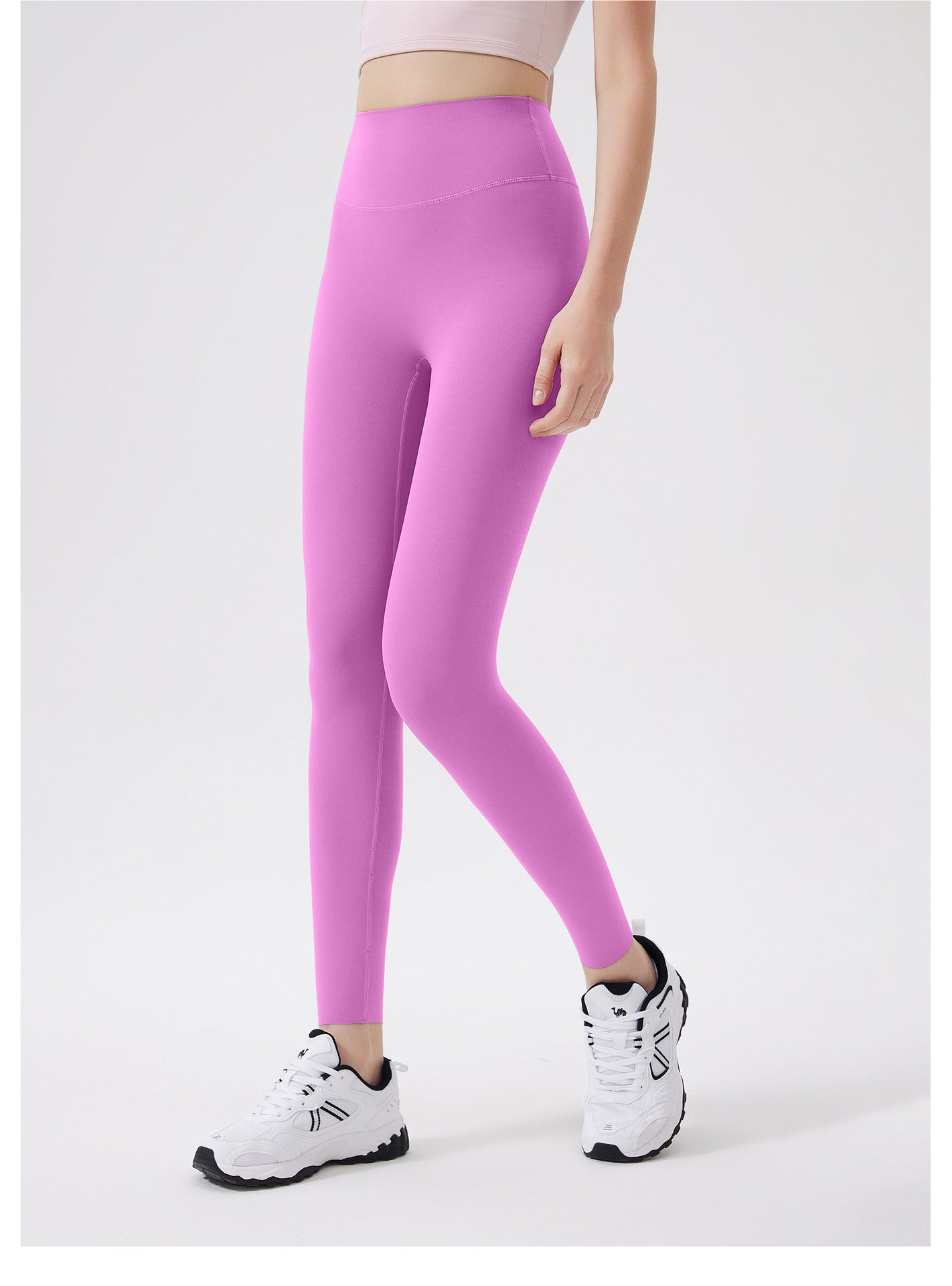 Hip Lifting No Size Nude Feel Yoga Pants Women High Waist Belly Contracting Sports Hip Shaping Fitness Pants Yoga Trousers