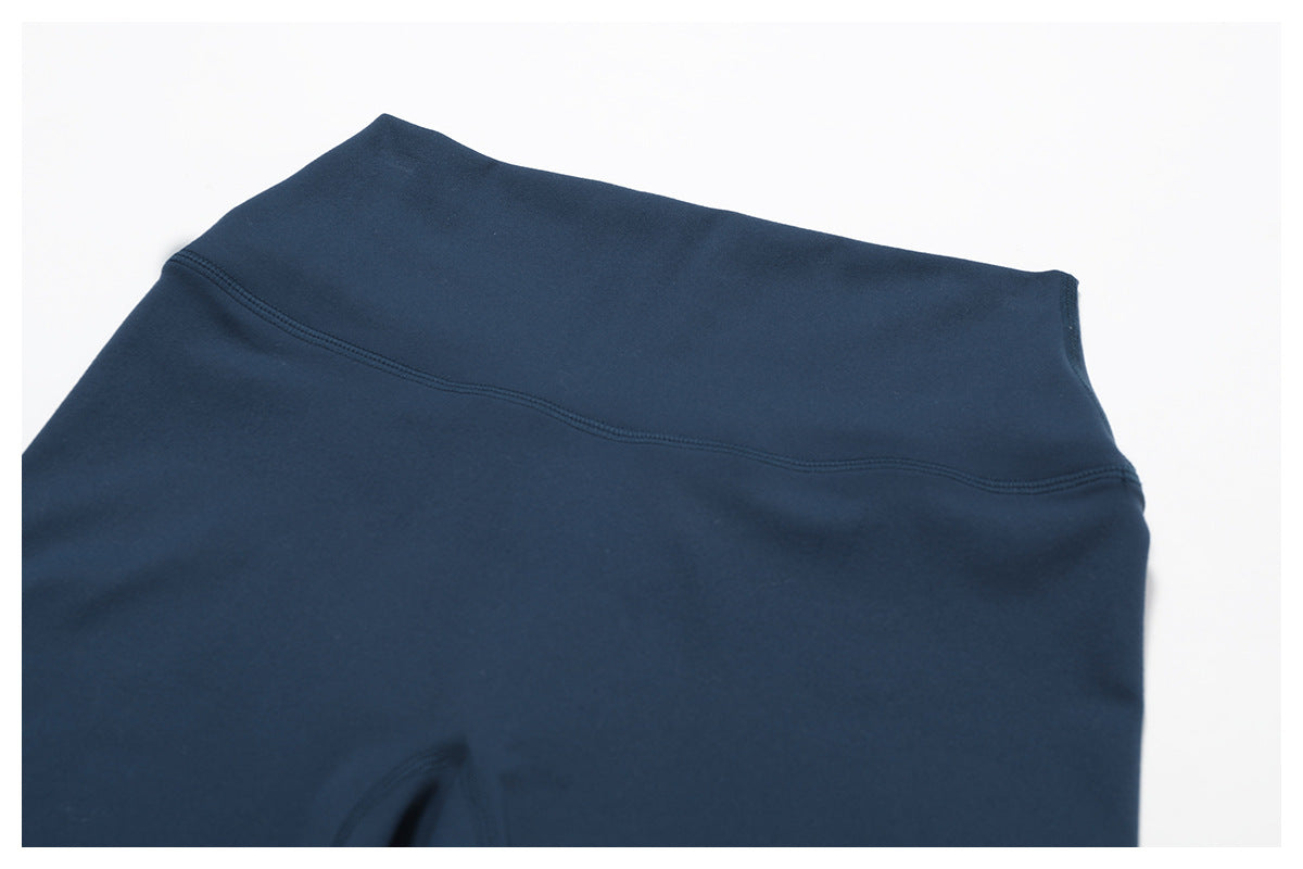 High Waist Hip Lift Brushed Yoga Pants Women Running Quick Drying Fitness Pants Outer Wear Slimming Tight Sports Pants