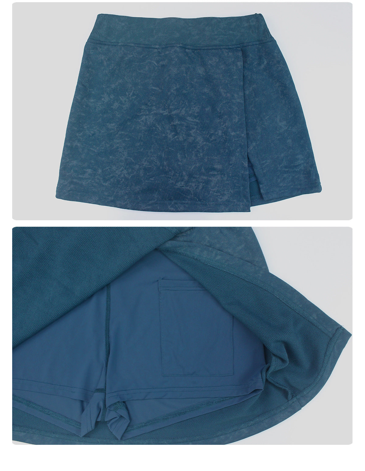 Fried Color Printing Sports Tennis Skirt Set Hooded Long Sleeve Sweater Anti Emptied Pantskirt Yoga Fitness Two Piece Sets