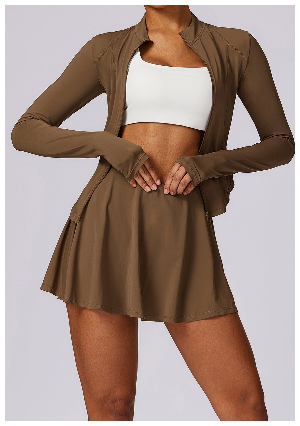 Sollinarry Summer Sports Sun Protection Clothing Women Long Sleeved Top Proof Ice Silk Cool Breathable Sun Protection Clothing Coat