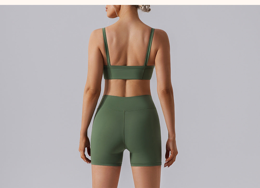 Sports Underwear Beautiful Back Push up Running Anti Shock Anti SAG High Strength Outer Wear Workout Bra Quick Drying Yoga Vest