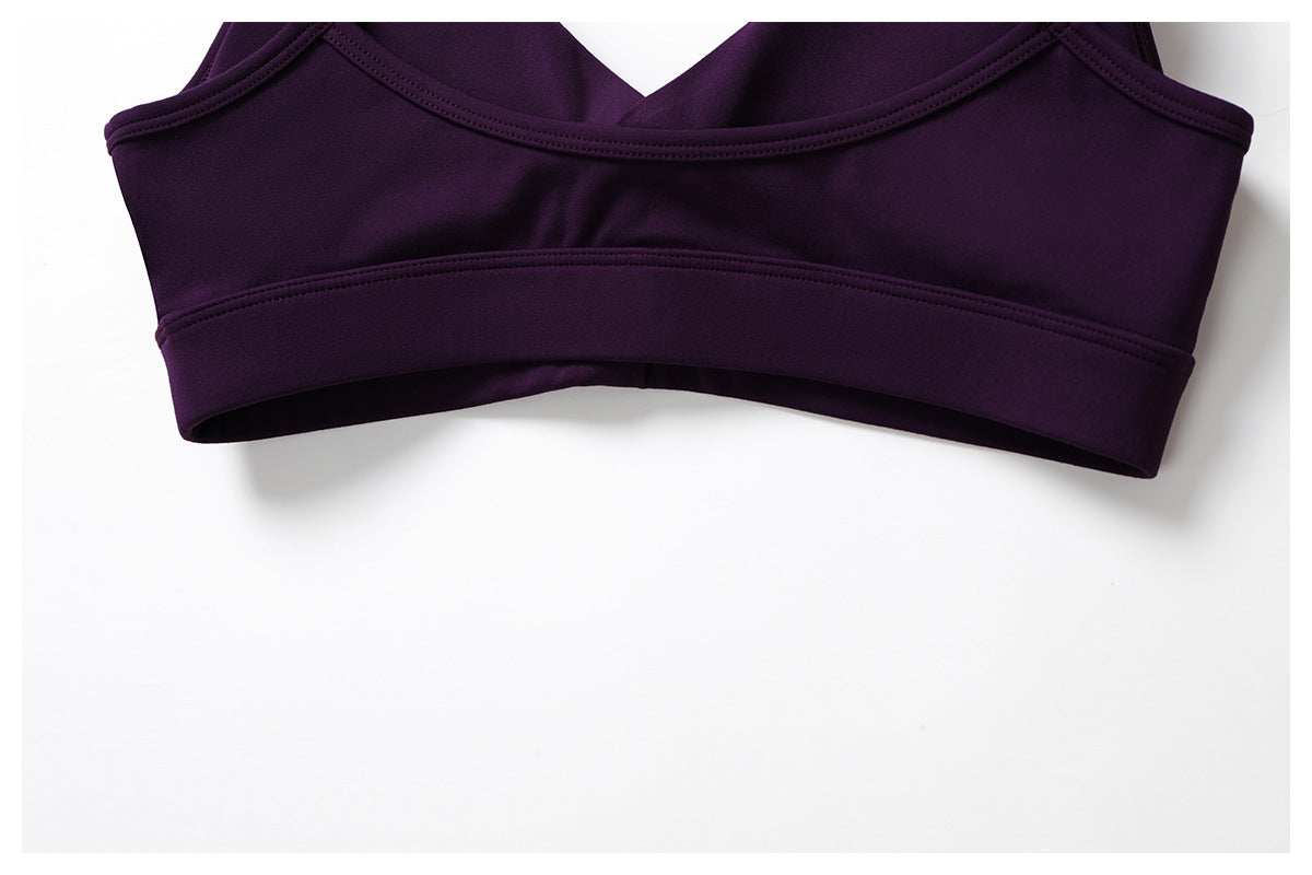 Sollinarry Sustainable Recycled Beauty Back Yoga Bra Outer Wear Running Exercise Underwear Tight Quick Drying Workout Top