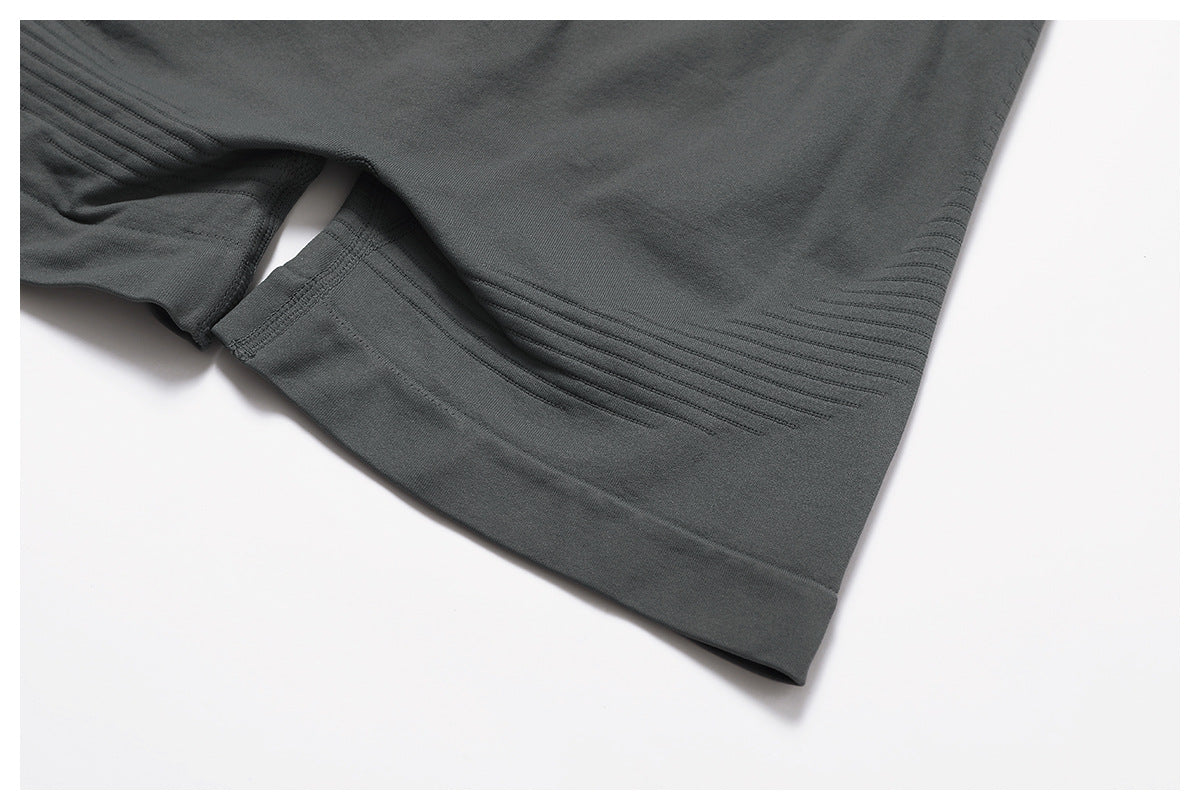 Sollinarry Seamless Tight High Waist Yoga Shorts Peach Hip Women Hip Lifting Fitness Shorts Outdoor Running Shorts