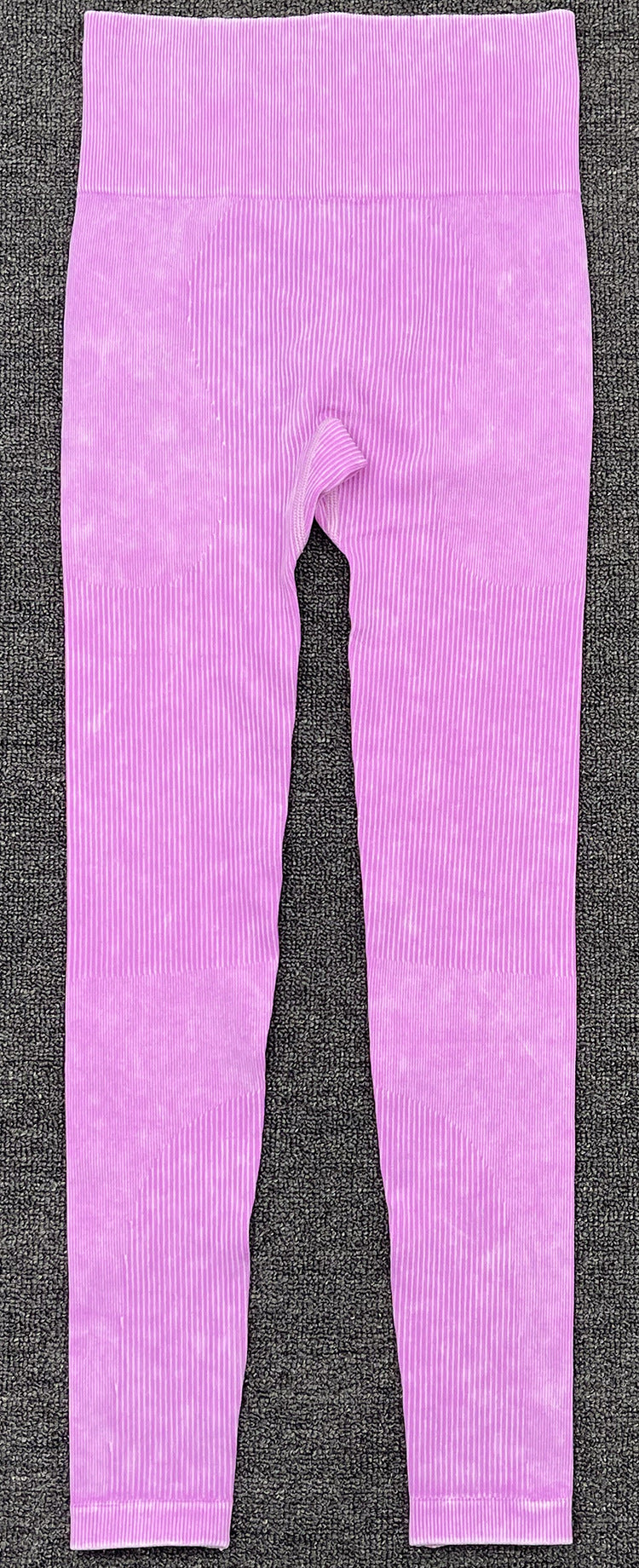 Seamless Yoga Clothes Suit Beauty Back Fitness Clothes Hip Lifting Stretch Yoga Clothes Tight Sportswear Women