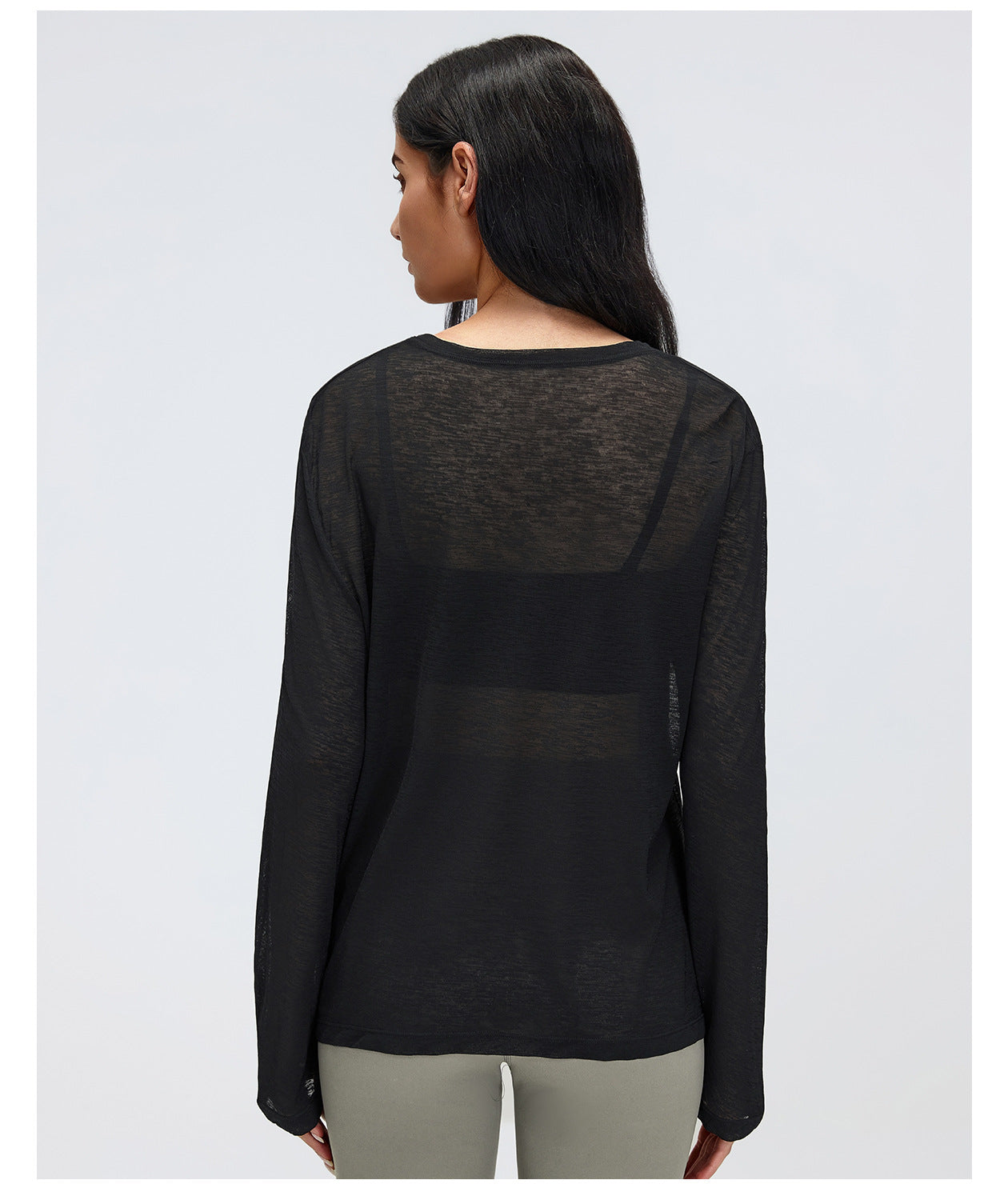 Yoga Clothes Long Sleeve Blouse Women Loose Breathable Workout Top Casual Running Exercise T shirt