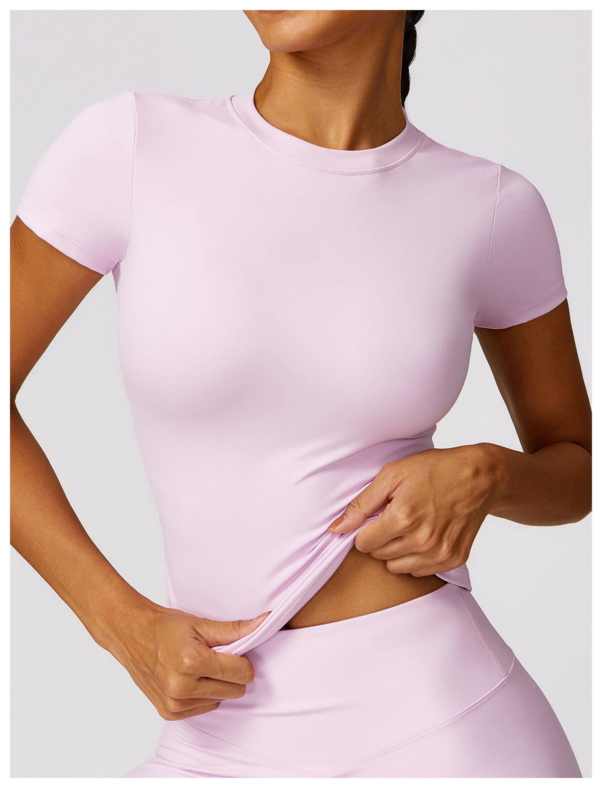 Sollinarry Spring T Shirt Quick Drying Yoga Clothes Short Sleeve Workout Top Blouse Outdoor Running Sports Short Sleeve Women