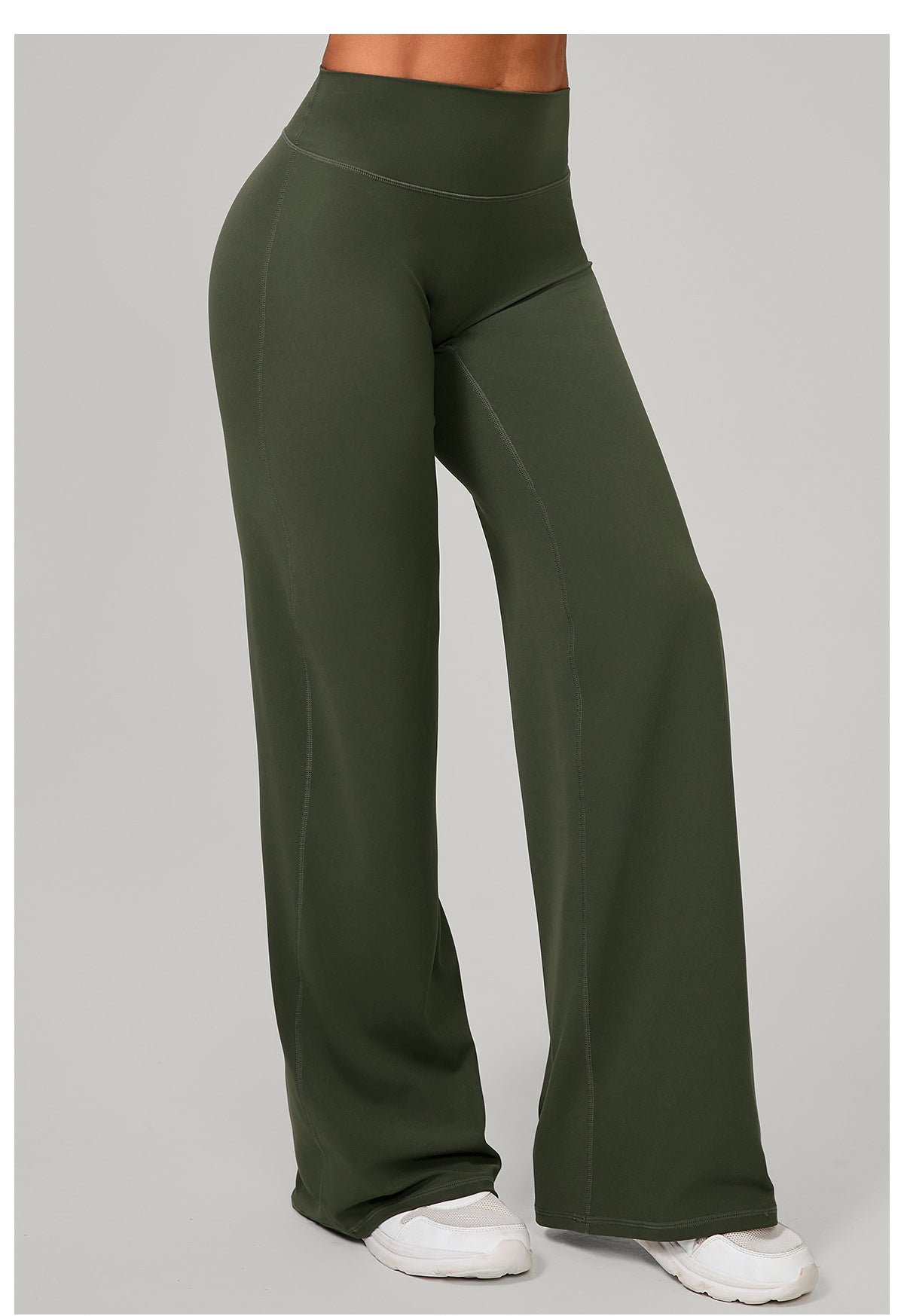 Autumn Sand Pilates Straight Yoga Pants All Match Loose Wide Leg Pants Running Sports Fitness Hip Showing Trousers