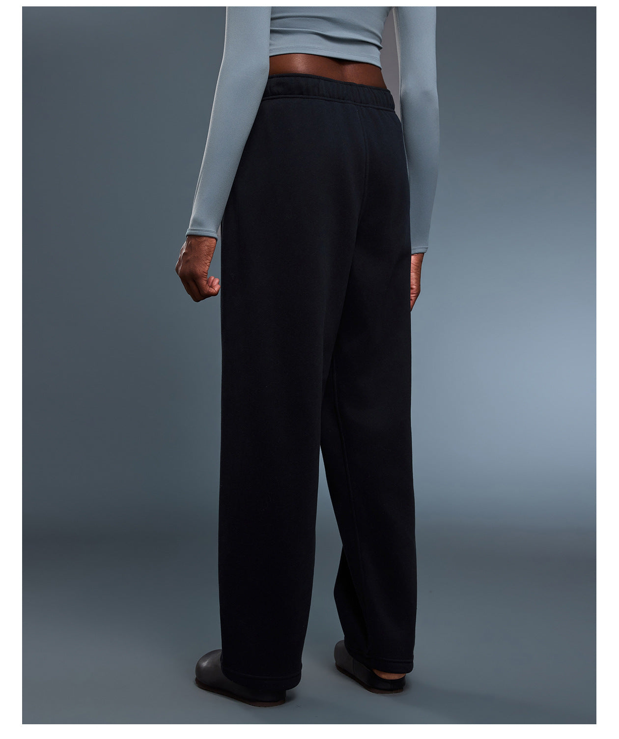 Casual Pants Autumn Winter Loose Straight Sports Trousers Women Warm Drawstring Ankle Tied Sweatpants