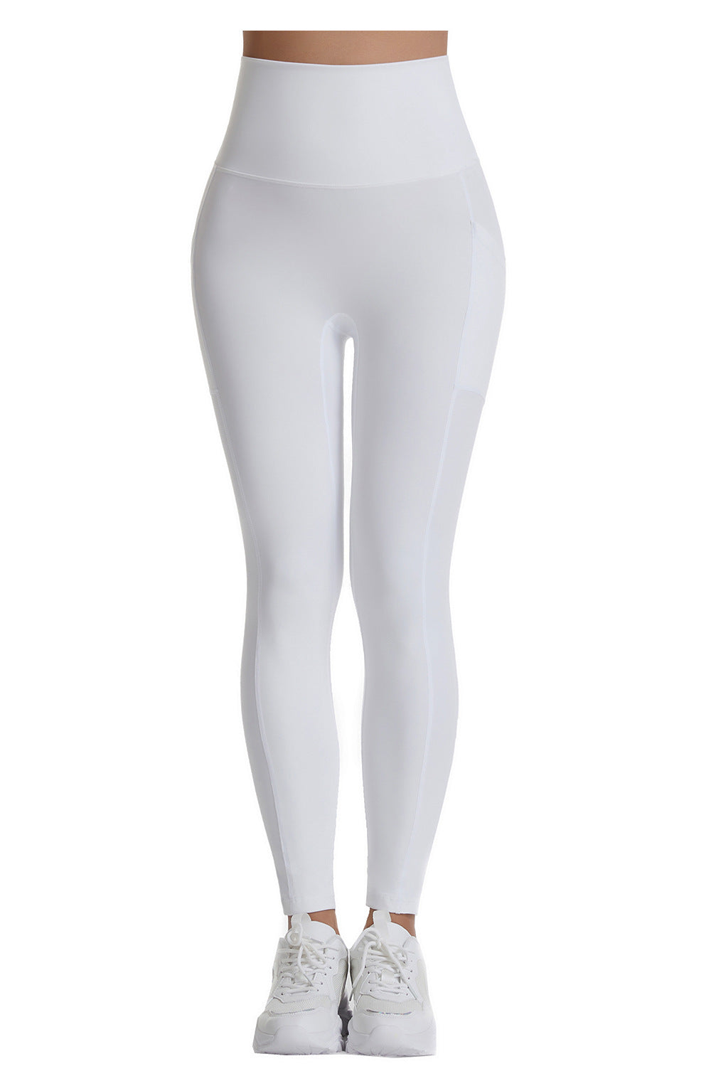 Autumn Winter Yoga Pants Women High Waist Hip Lift Outer Wear Tights Quick Drying Nude Feel Belly Contracting Sports Trousers