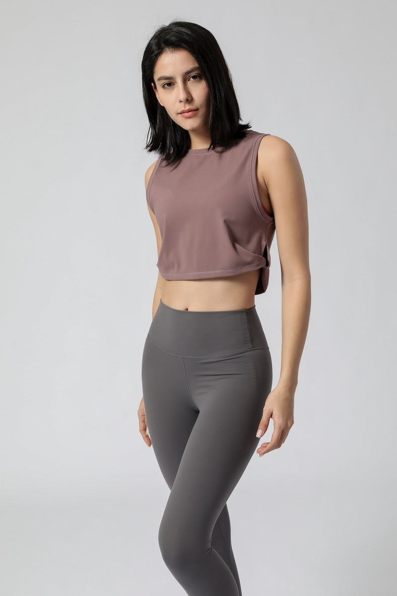 Yoga Exercise Vest Women Loose Fitness Vest Women Without Chest Pad