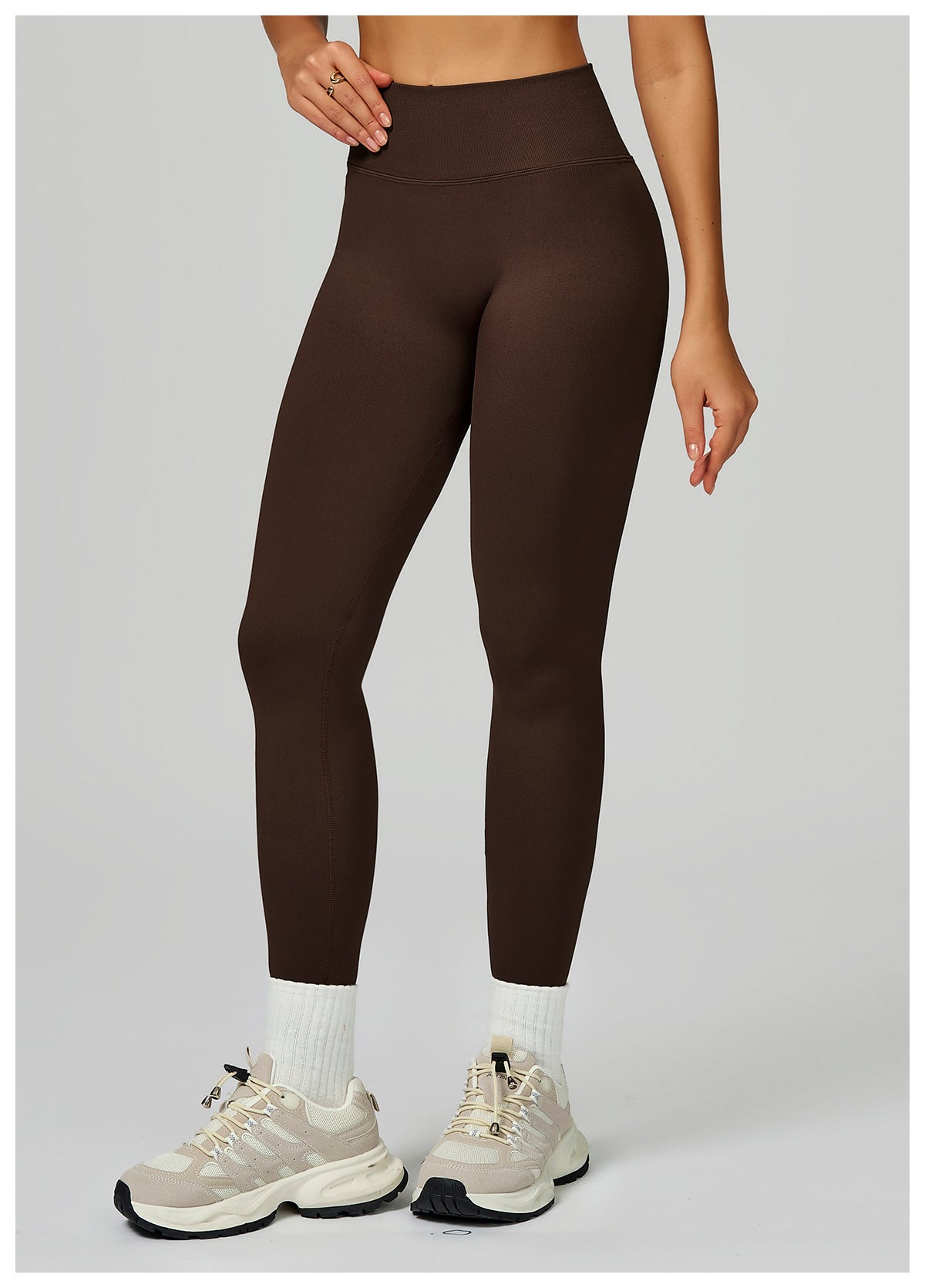 Seamless Yoga Trousers Contrast Color Binding High Waist Slim Trousers Sports Running Fitness Pants