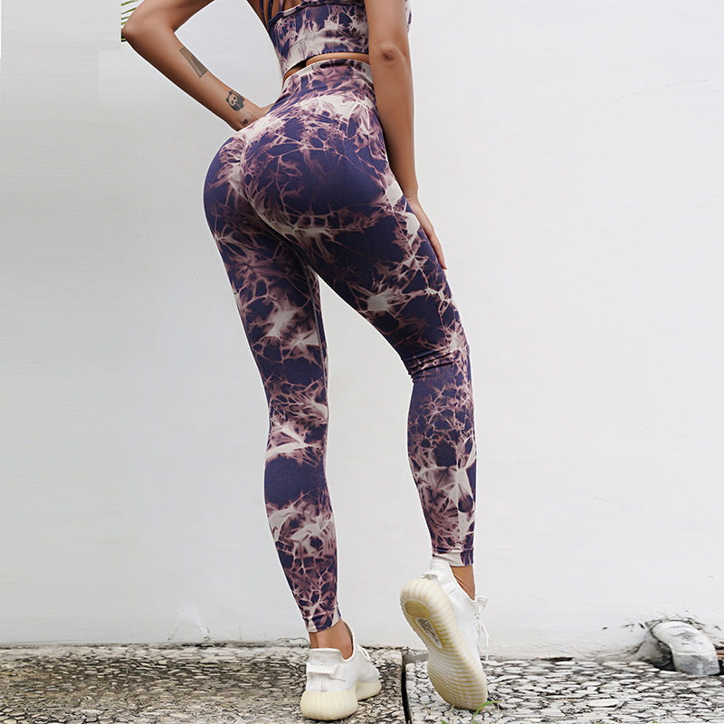 Black and Purple Trousers