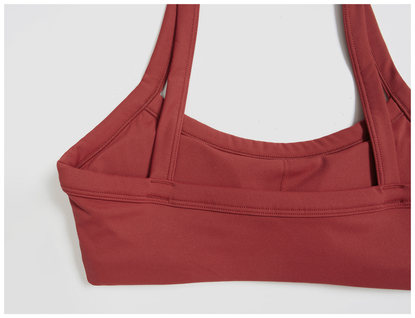 Brushed Double Shoulder Strap Yoga Bra Hollow Out Cutout Back Tight Sports Underwear Outer Wear Running Fitness Clothes