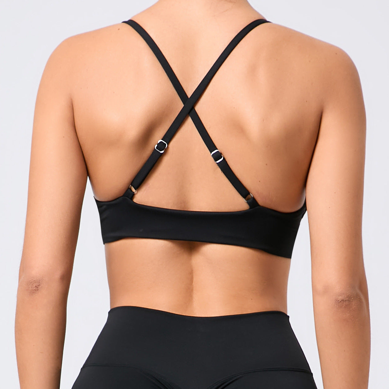 Nude Feel Adjustable Shoulder Strap Yoga Bra Beauty Back Exercise Underwear Quick-Drying Running Fitness Clothes