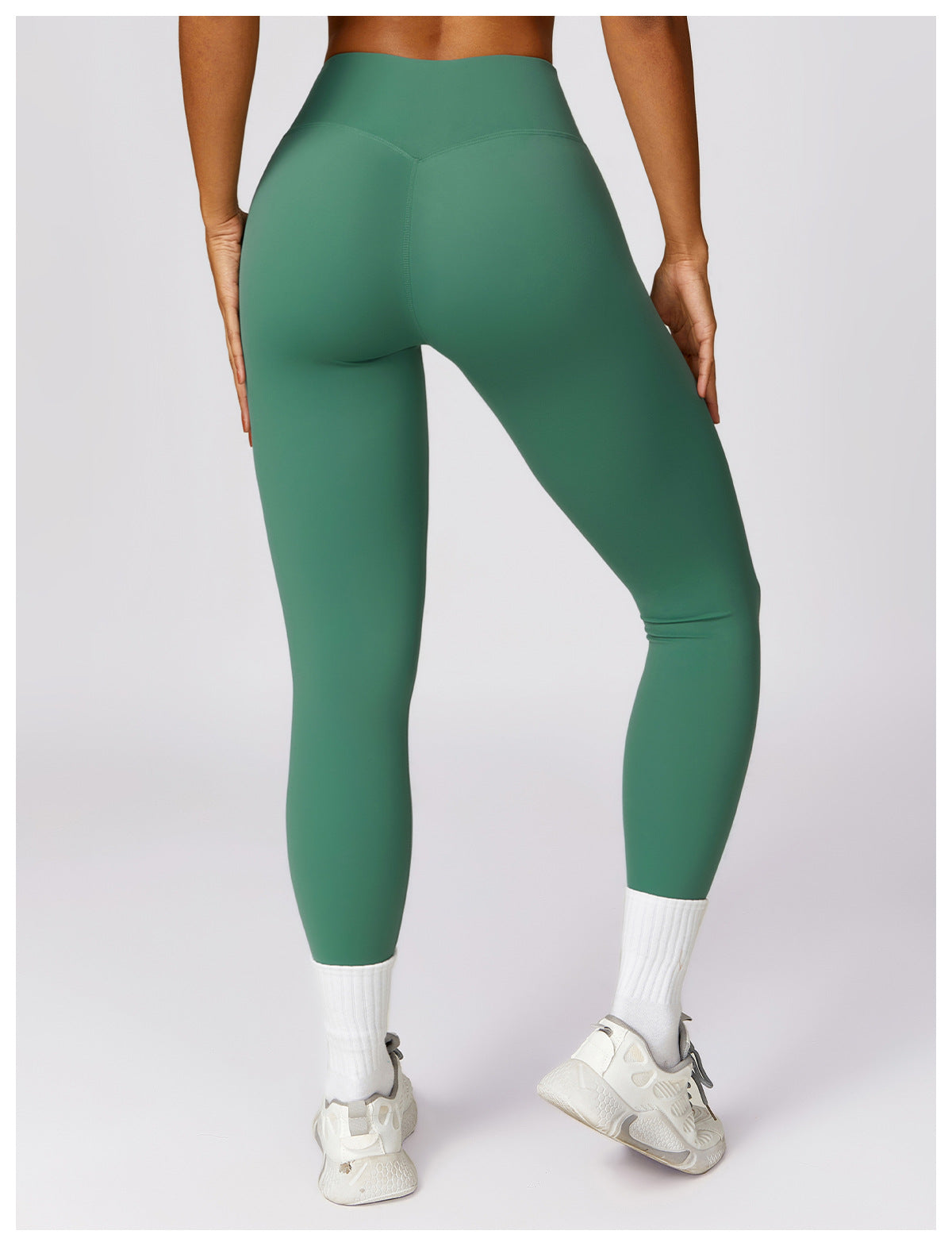 High Waist Hip Lift Quick Drying Yoga Pants Women Slimming Tight Fitness Pants Outer Wear Running Sports Leggings