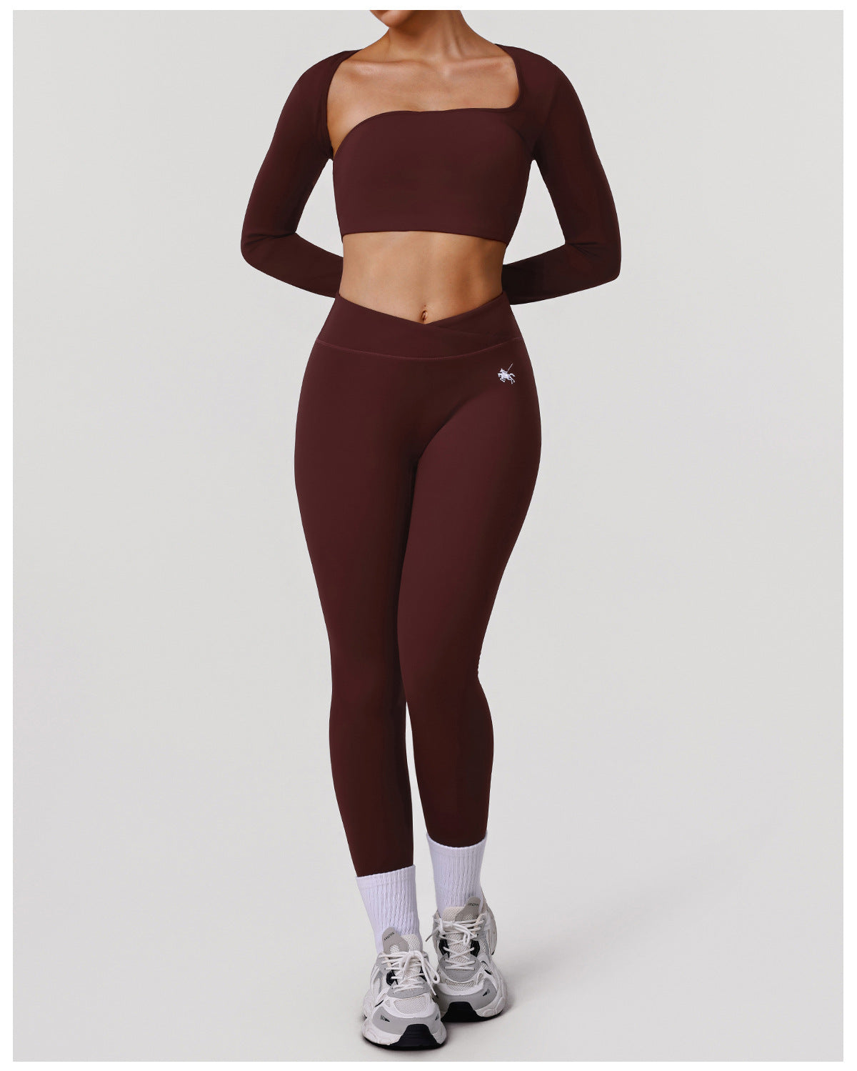 Nude Feel Hollow Out Cutout-out Beauty Back Sports Top Yoga Clothes with Pad High Elastic Hip Lifting Embroidered Logo Fitness Pants Two Piece Sets