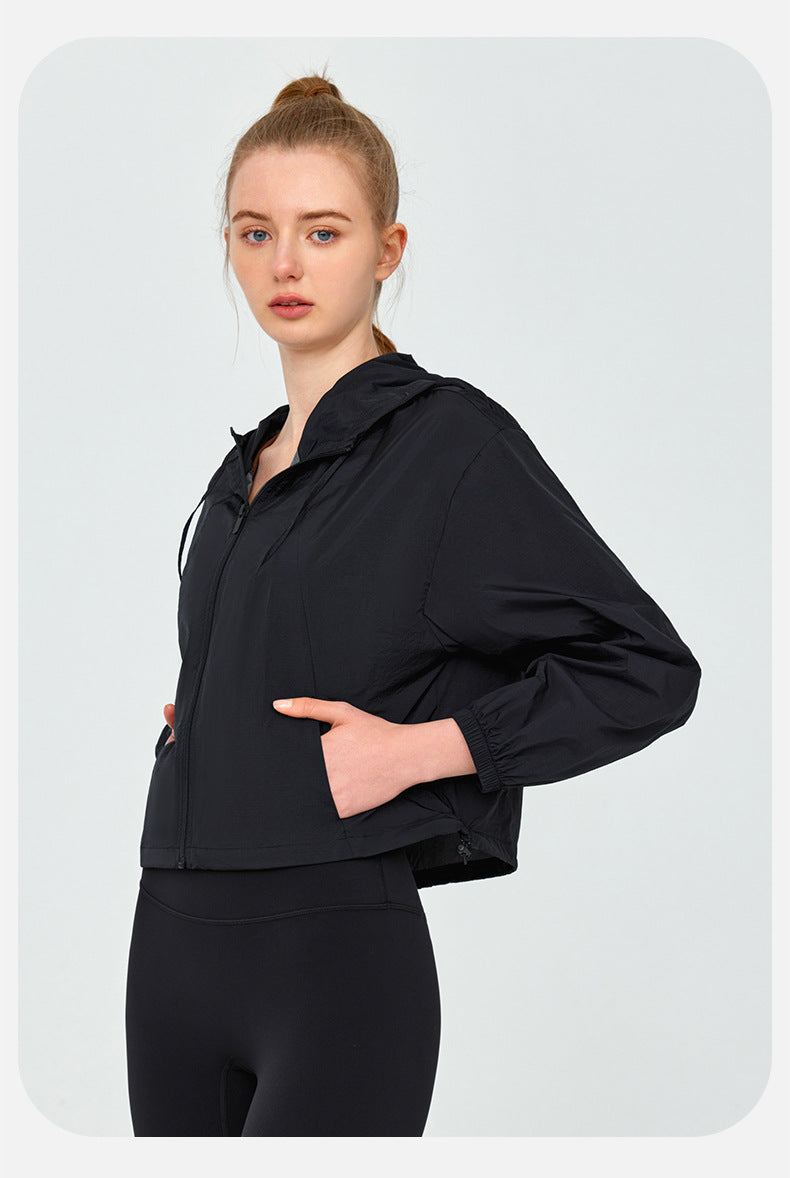 Lightweight Hooded Sun Protection Clothing Outdoor Sports Anti Ultraviolet Cool Sun Protection Long Sleeve