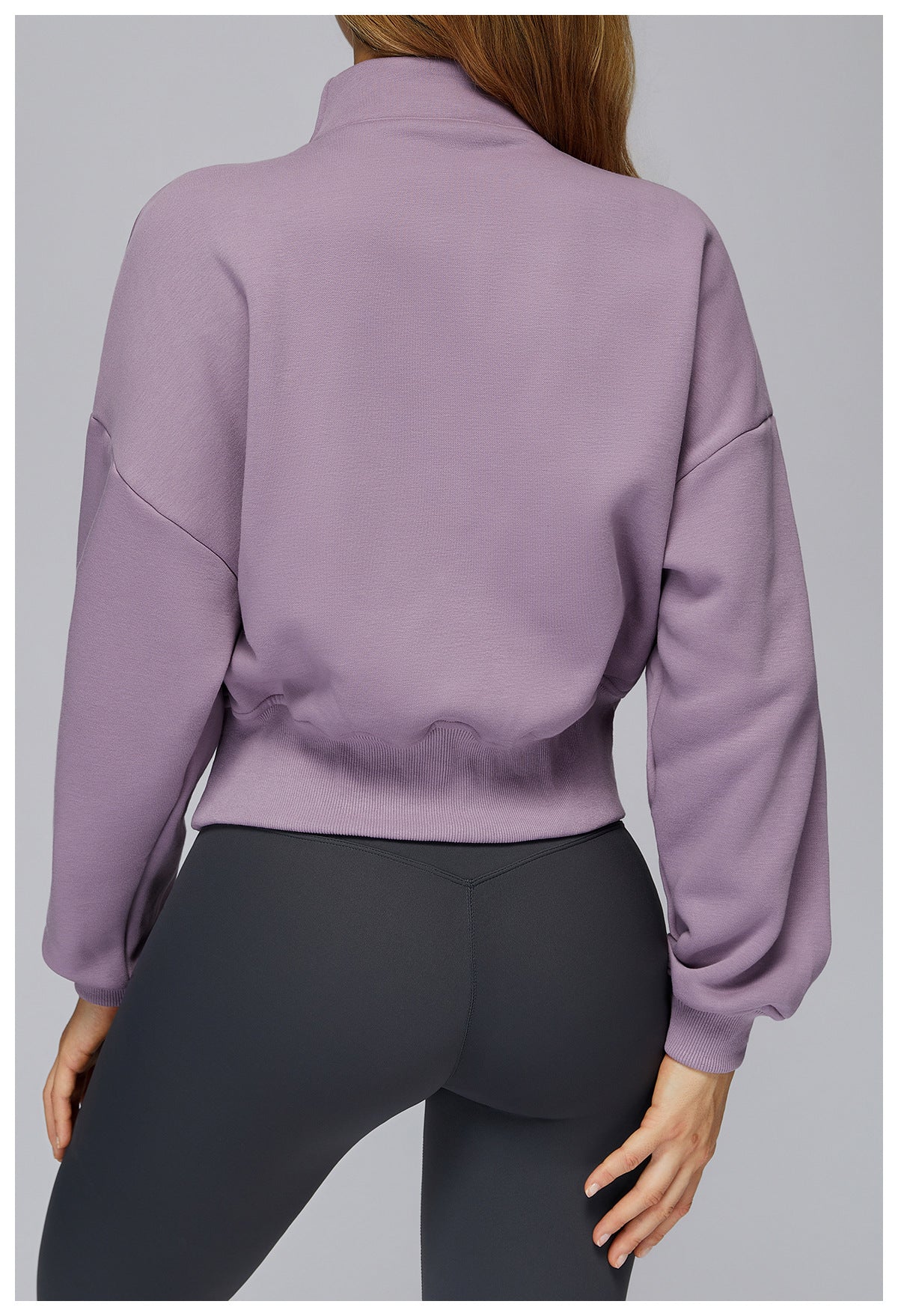 Autumn Winter Sports Sweater Stand Collar Loose Windproof Sweater Warm All Matching Outdoor Casual Sports Top