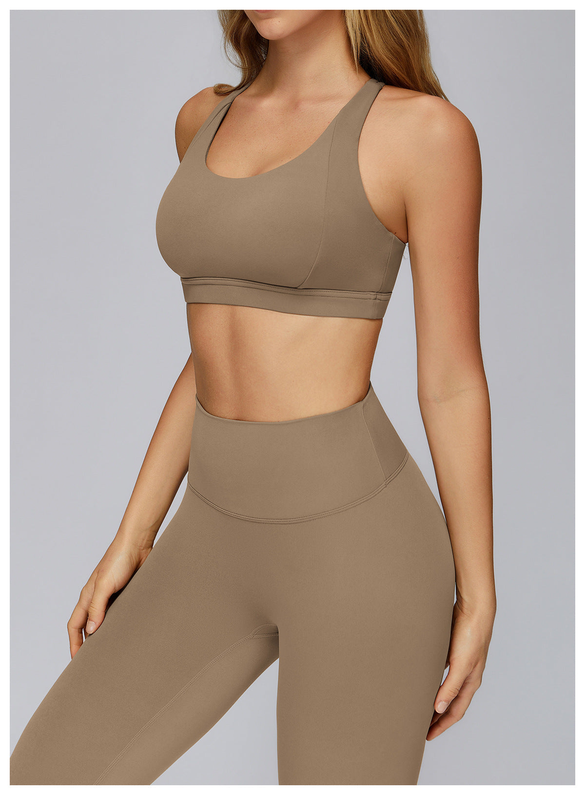 Cloud Sense Yoga Bra Cross Hollow Out Cutout out Beauty Back Tight Sports Underwear Running Sports Workout Bra