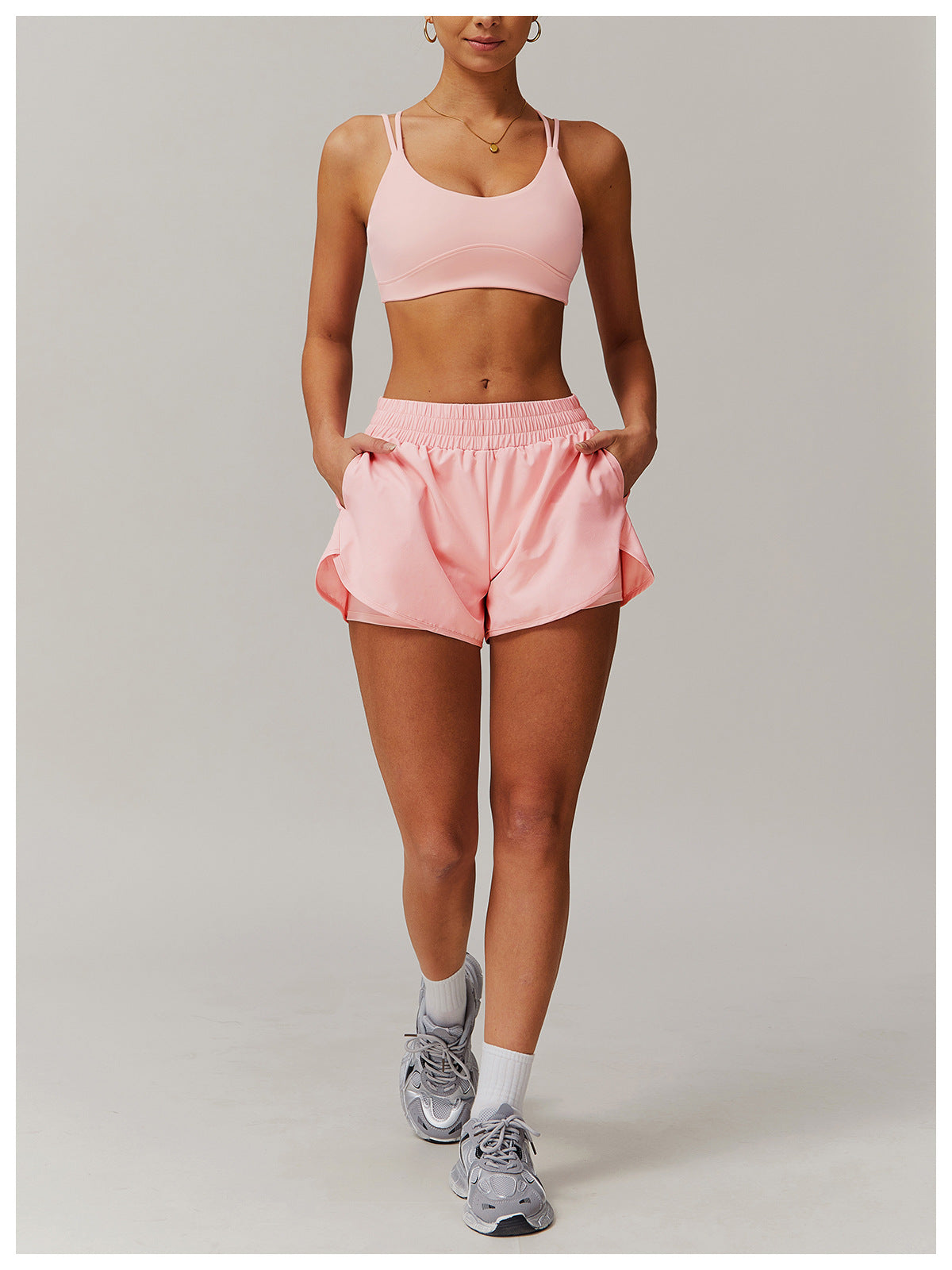 Sollinarry Cross Beauty Back Yoga Bra Sports Nude Feel Outer Wear Underwear Outdoor Running Fitness Sports Vest