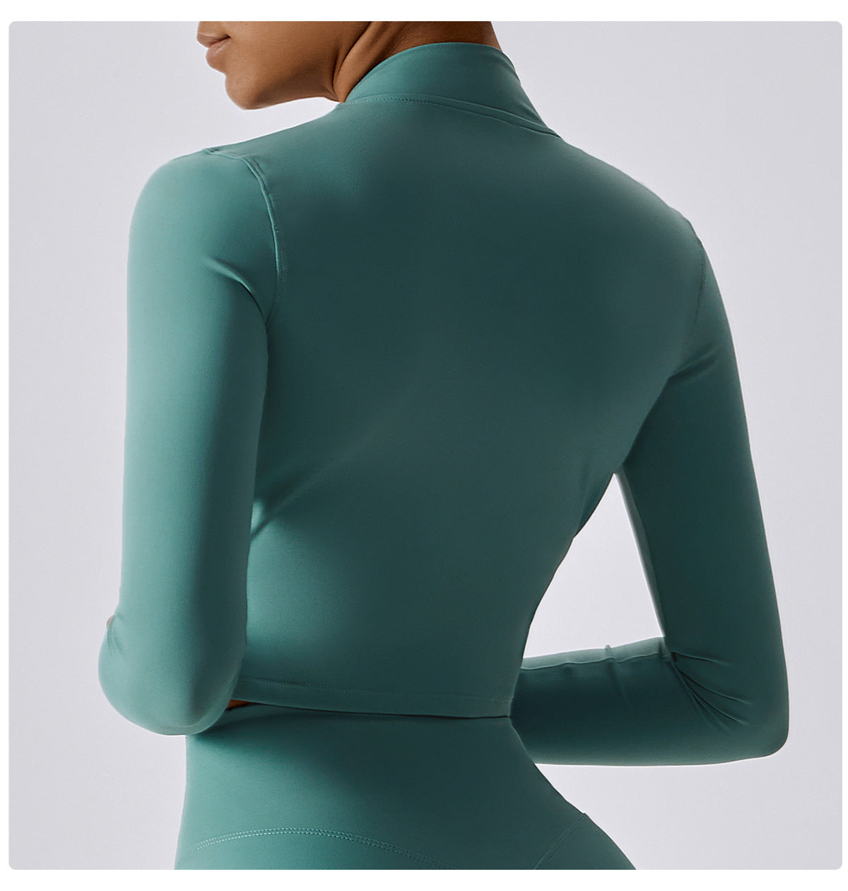 Zipper Outdoor Running Sports Yoga Jacket Slimming Workout Long Sleeve Coat Girls Quick Drying Yoga Clothes