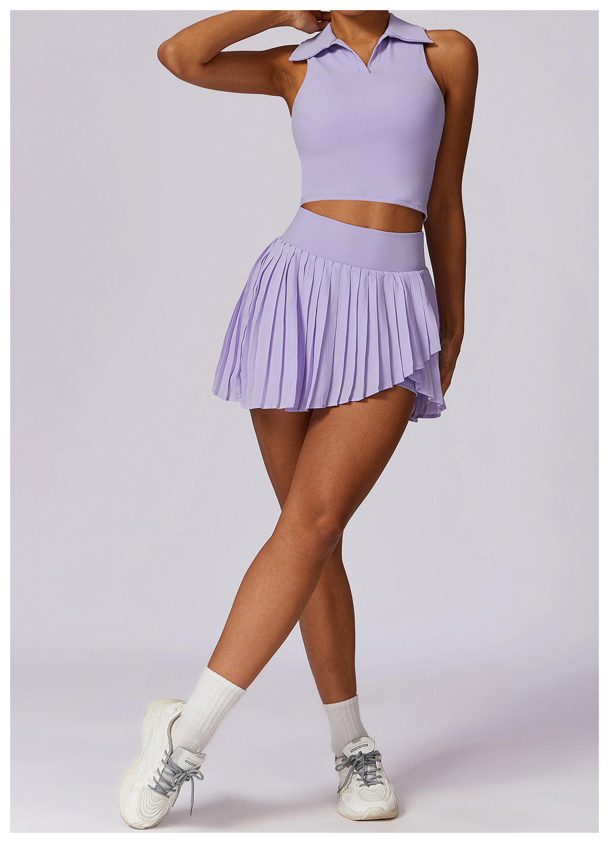 Sollinarry Nude Feel Tight Sports Vest Women Running Tennis Workout Clothes Top Polo Collared Sweatshirt Women