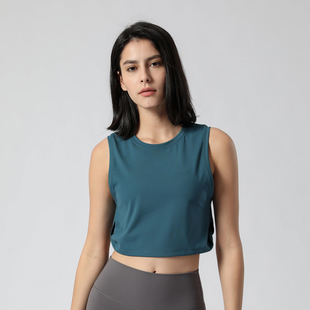 Yoga Exercise Vest Women Loose Fitness Vest Women Without Chest Pad