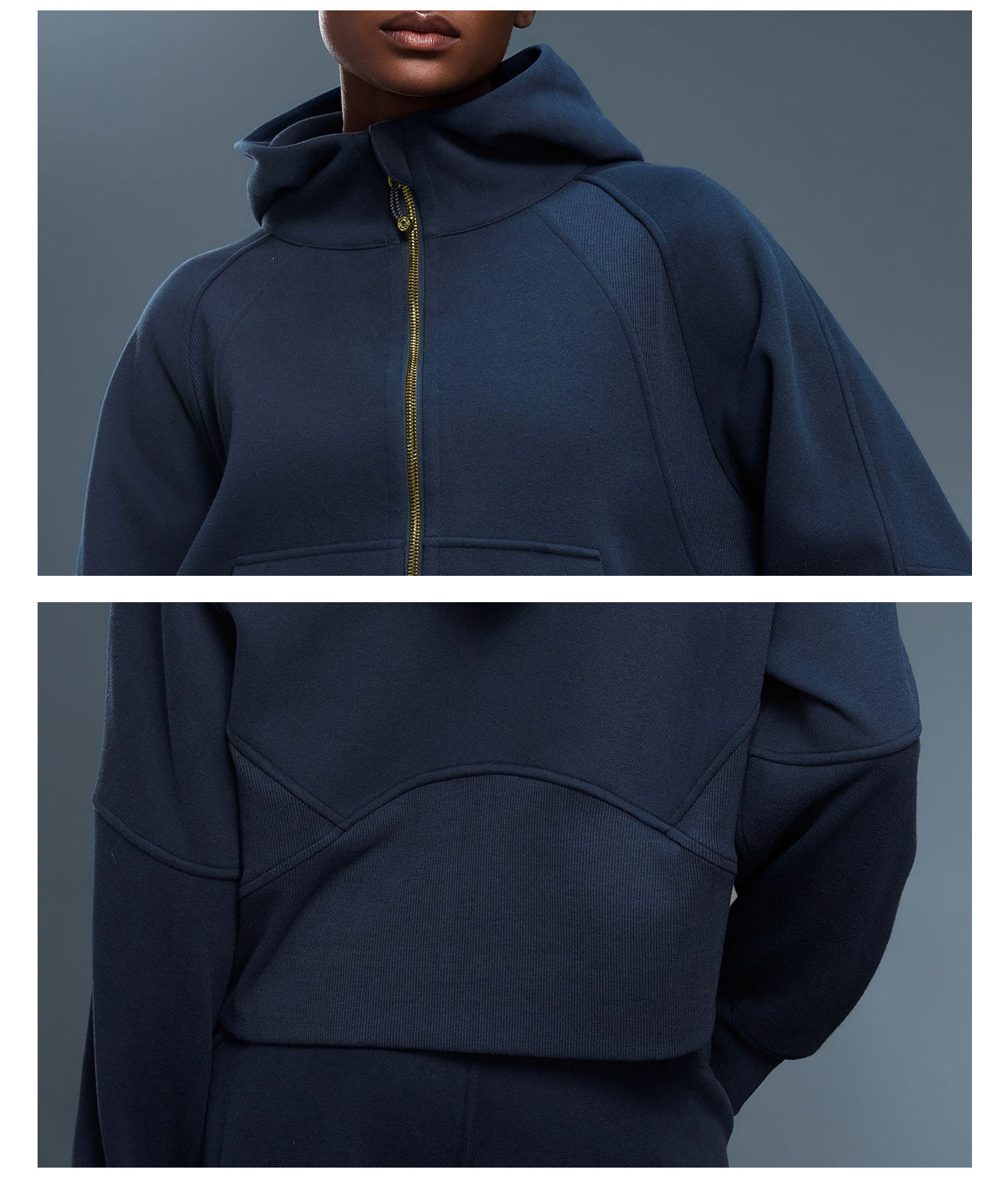 Autumn Winter Hooded Cardigan Sweater Women Fleece Lined Thermal Zipper Coat Youthful Looking Loose Casual Sports Top