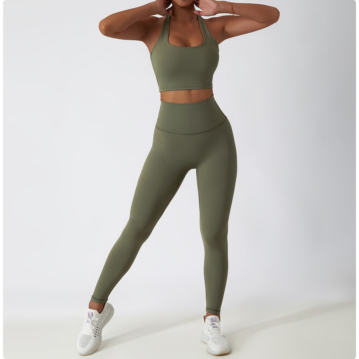 High Waist Hip Lift Fitness Pants Women Tight Outdoor Cycling Exercise Running Pants Breathable Quick Drying Nude Feel Yoga Pants