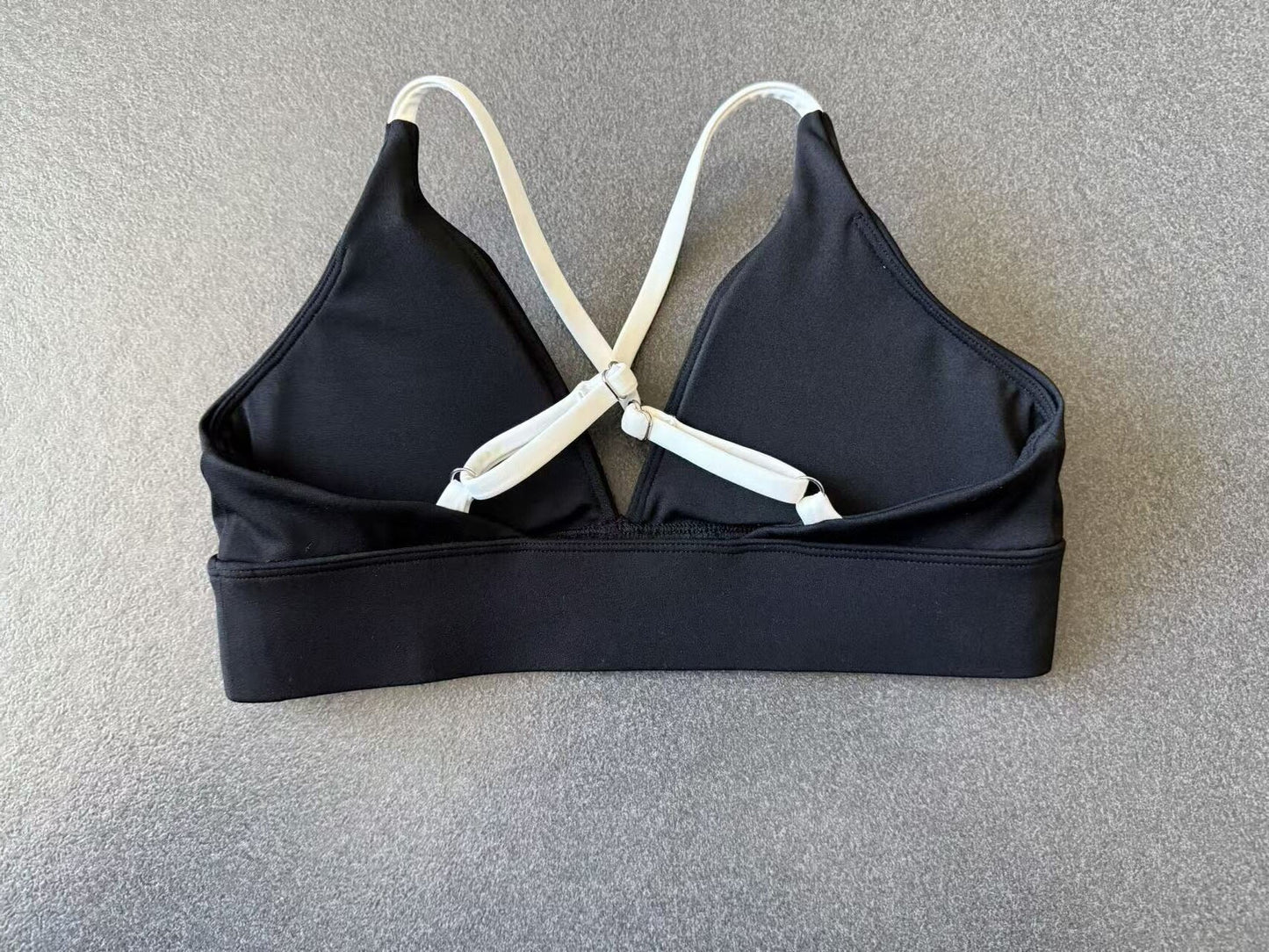 Women Autumn Sand Adjustable Shoulder Strap Sports Underwear Shockproof Color Matching Yoga Bra Outdoor Workout Clothes