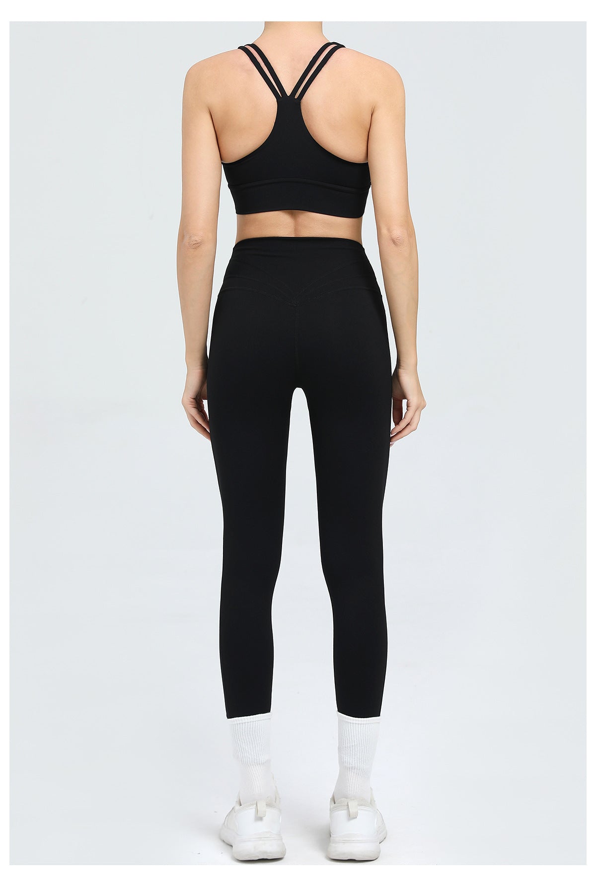 High Waist Tight Hip Lifting Fitness Yoga Wear Running Sports Set
