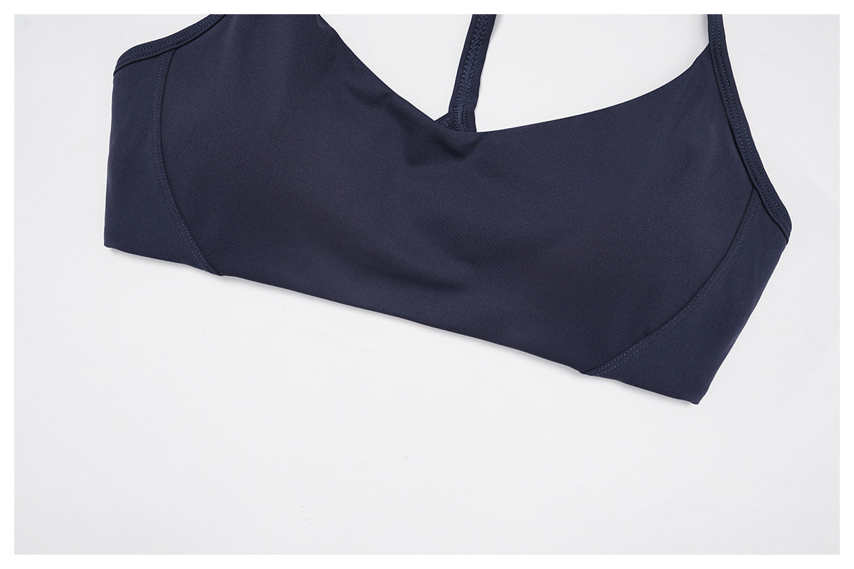 Nude Feel Yoga Bra Y Shaped Beauty Back High Grade Sports Underwear Running Fitness Sports Bra Women