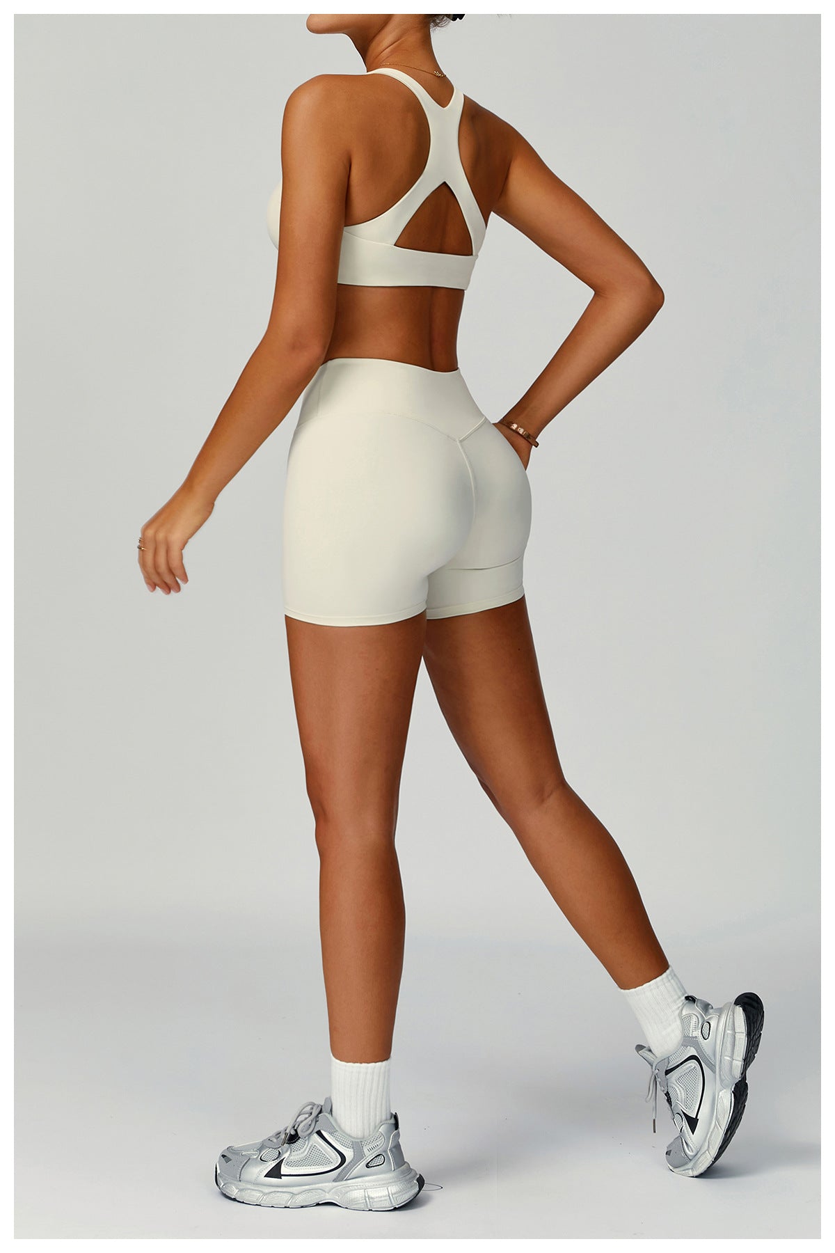 Sollinarry Sustainable Recycled Sports Underwear Hollow Out Cutout out Beauty Back Tight Sports Vest Women High Strength Yoga Bra