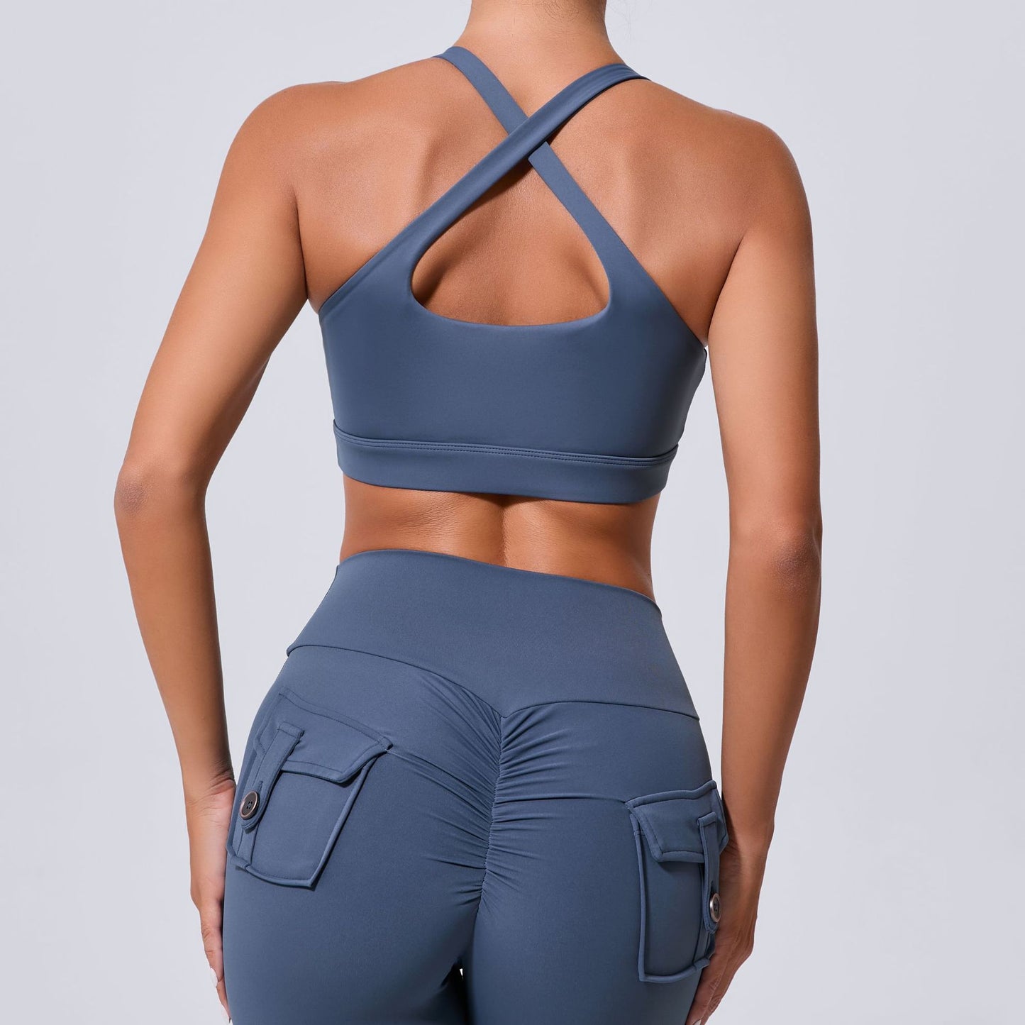 Hollow Out Cutout Beauty Back Tight Yoga Vest Sports Underwear Shockproof Top Pilates Running Outdoors Workout Clothes