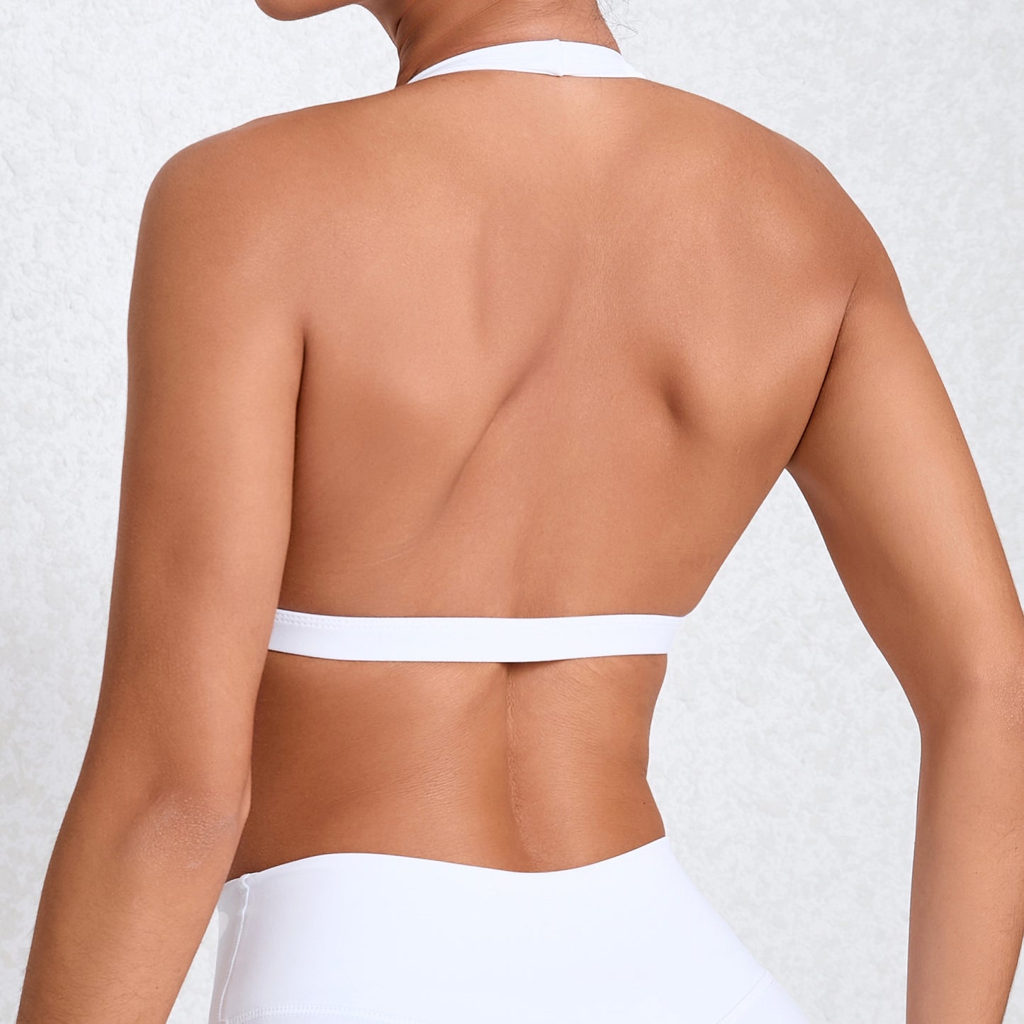Halter Nude Feel Yoga Clothes Women Tight Quick Drying Sports Yoga Bra Outdoor Running Backless Workout Underwear
