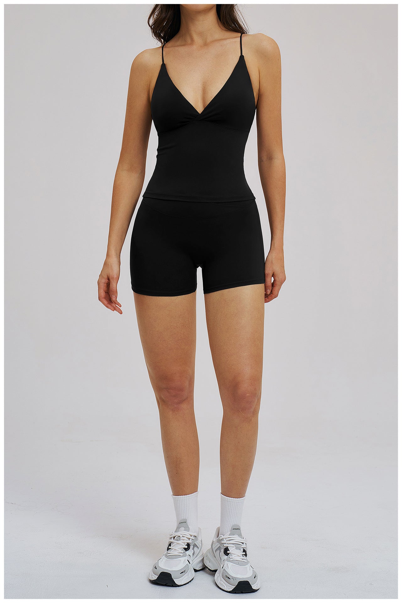 Yoga Brushed Beauty Back Exercise Fitness Outdoor Running Sports Two Piece Sets Women