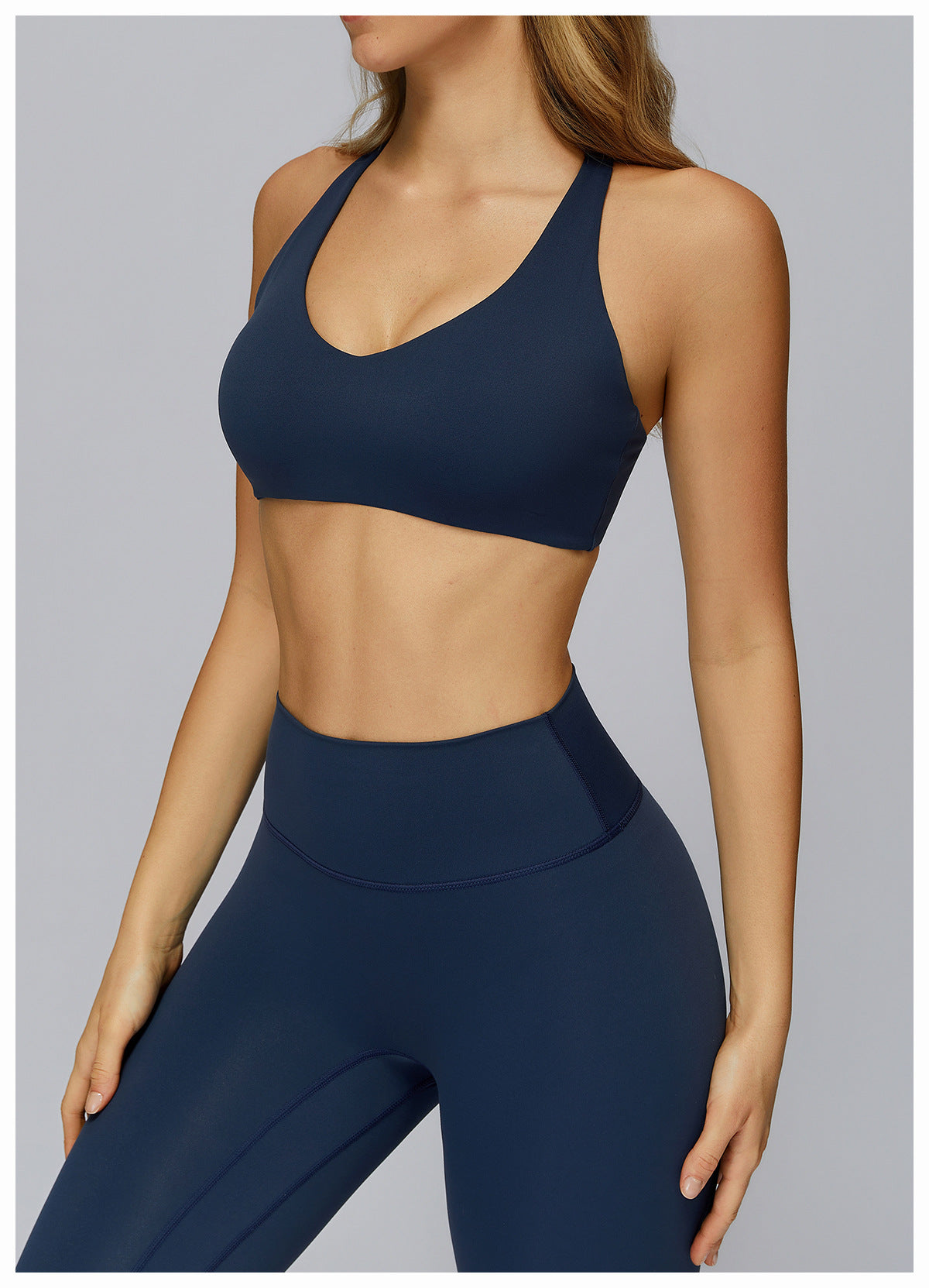 Brushed Yoga Bra Outdoor H Shaped Beauty Back Workout Clothes Women Running Tight Casual Sports Underwear