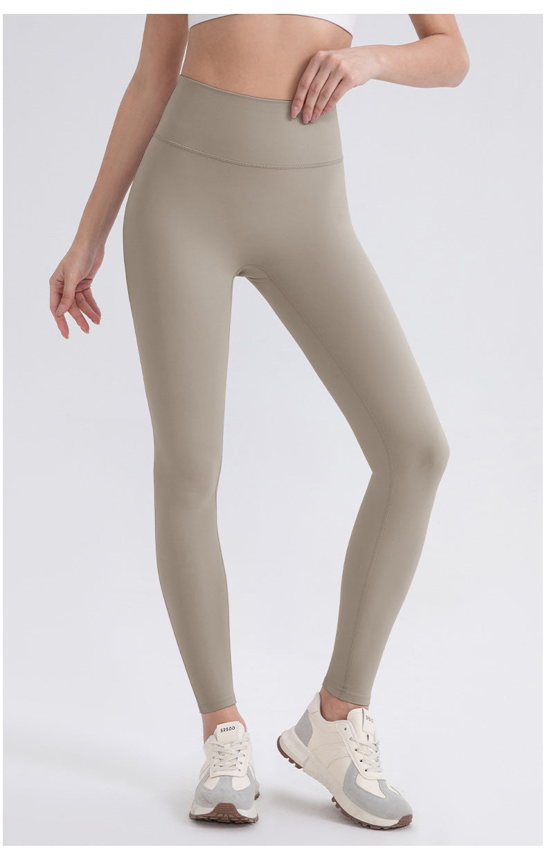 Hip Lifting Yoga Trousers Lulu Raw Yarn Double 66 Lycra Water Mill High Waist Tights Pilates