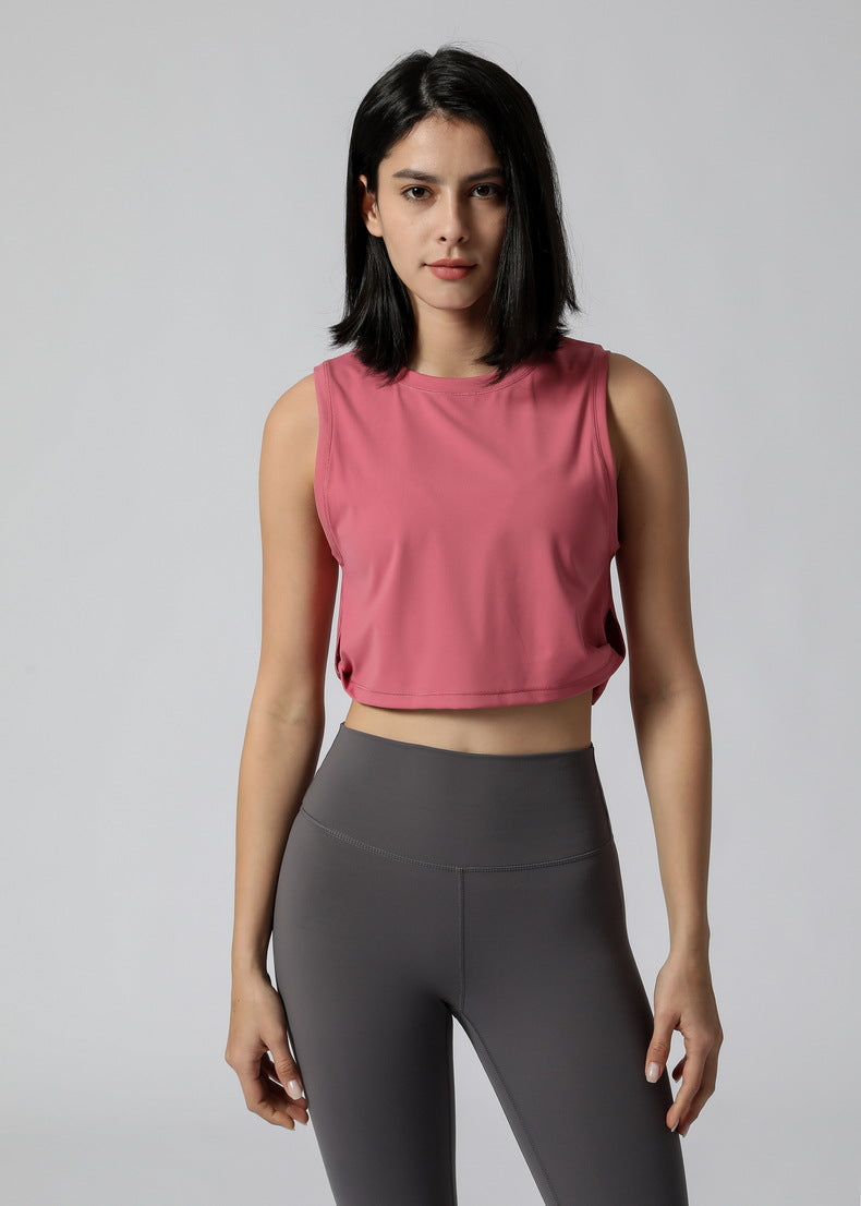 Yoga Exercise Vest Women Loose Fitness Vest Women Without Chest Pad