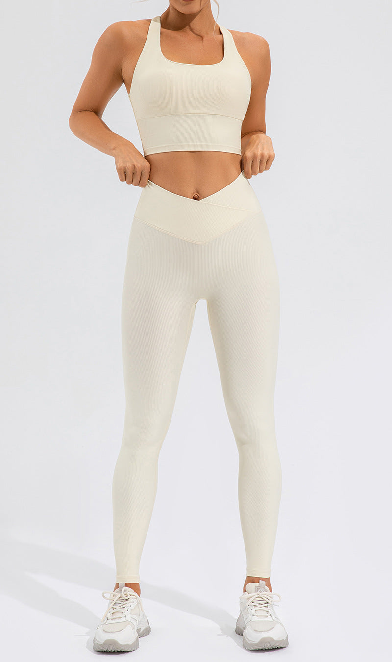 Nude Feel Quick Drying Yoga Pants Women Hip Lifting Outdoor Running Fitness Pants Elastic High Waist Workout Exercise Pants